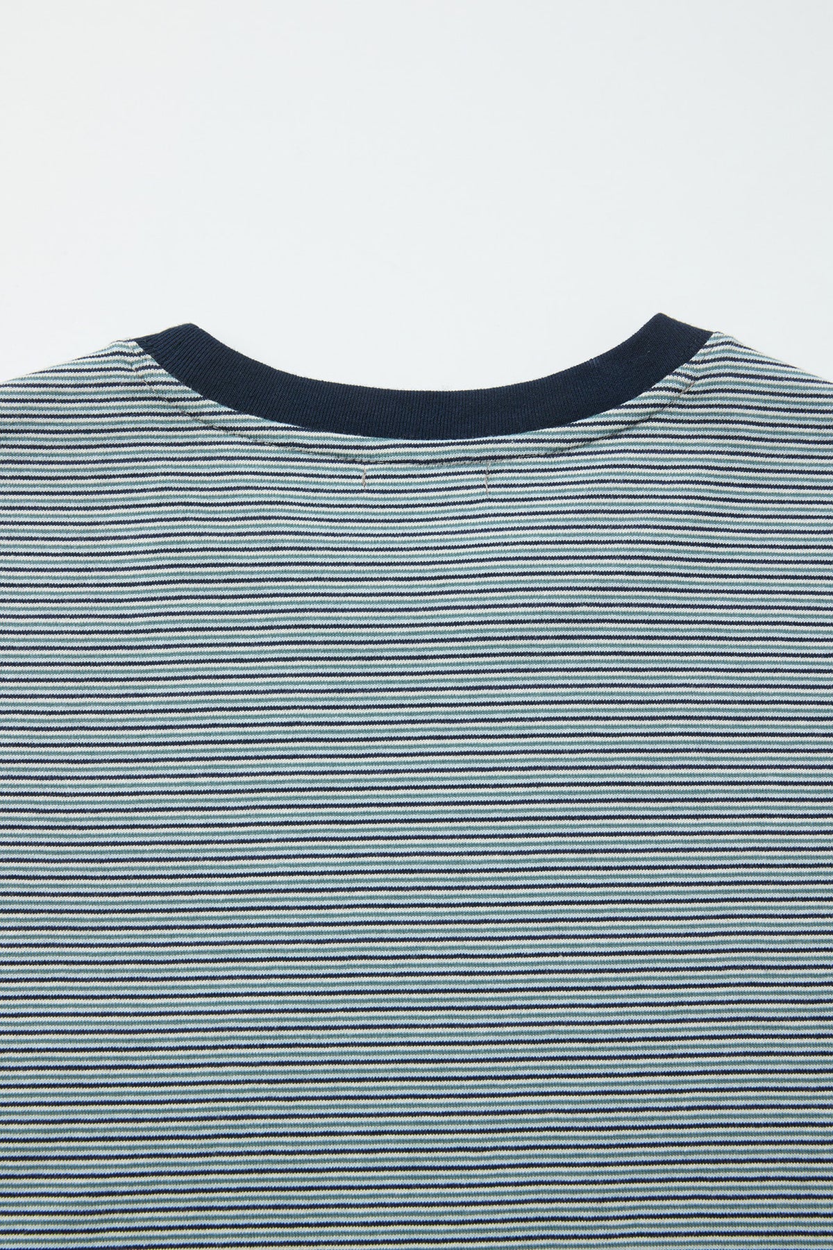 Multi Pin Stripe Pocket T-shirt - Blue