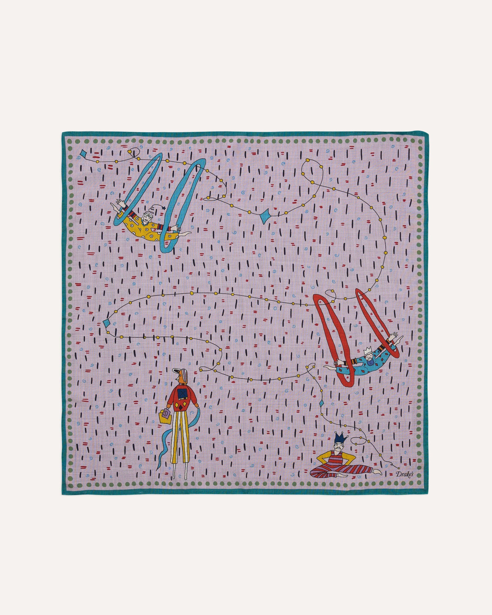 Acrobat Print Bandana - Lilac