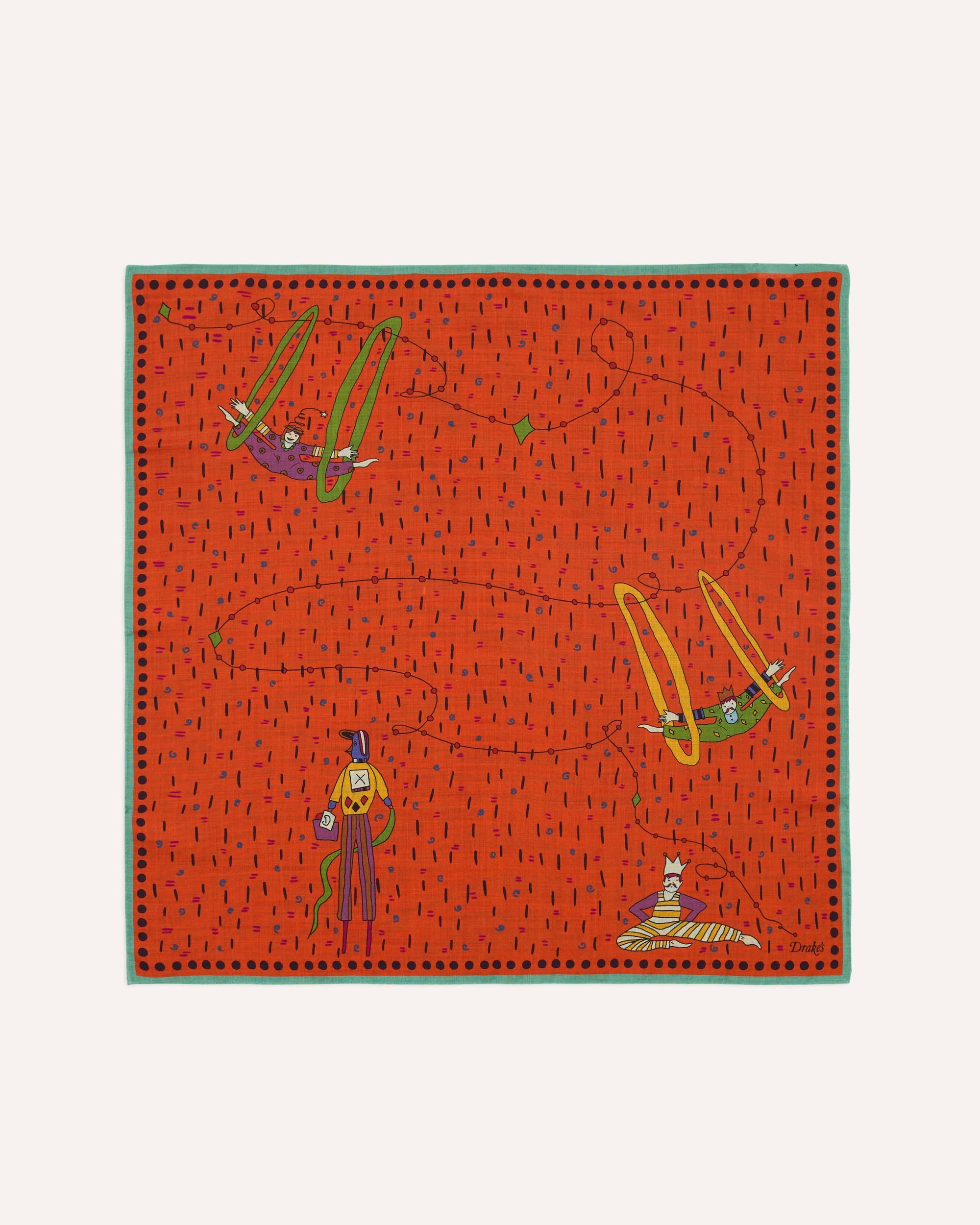 Acrobat Print Bandana - Red