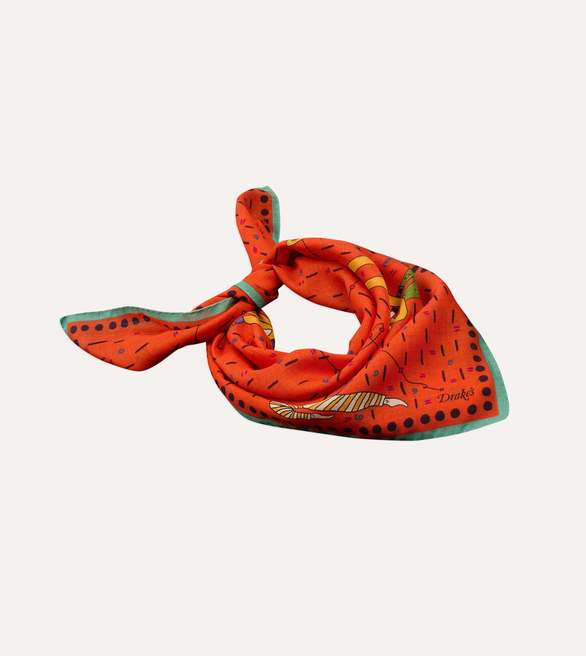 Acrobat Print Bandana - Red