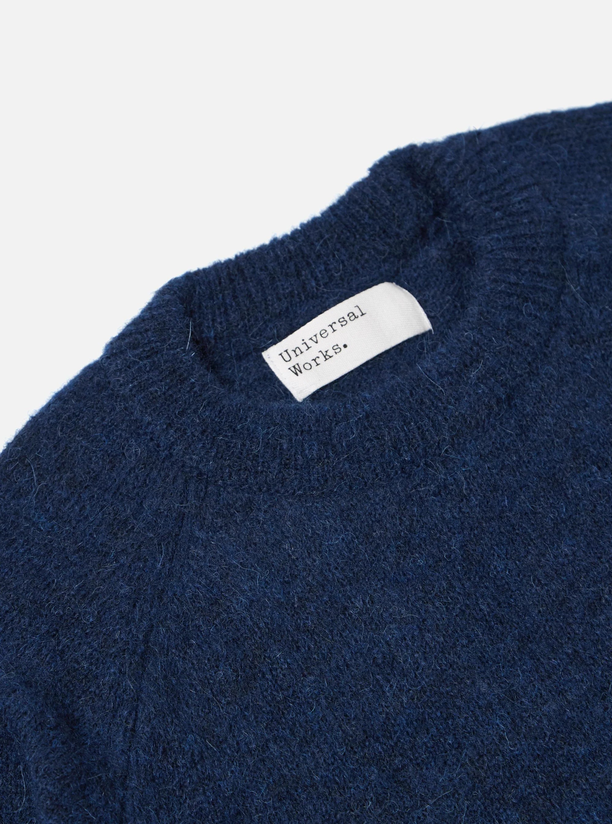 Alpaca Knit Lyon Crew - Navy
