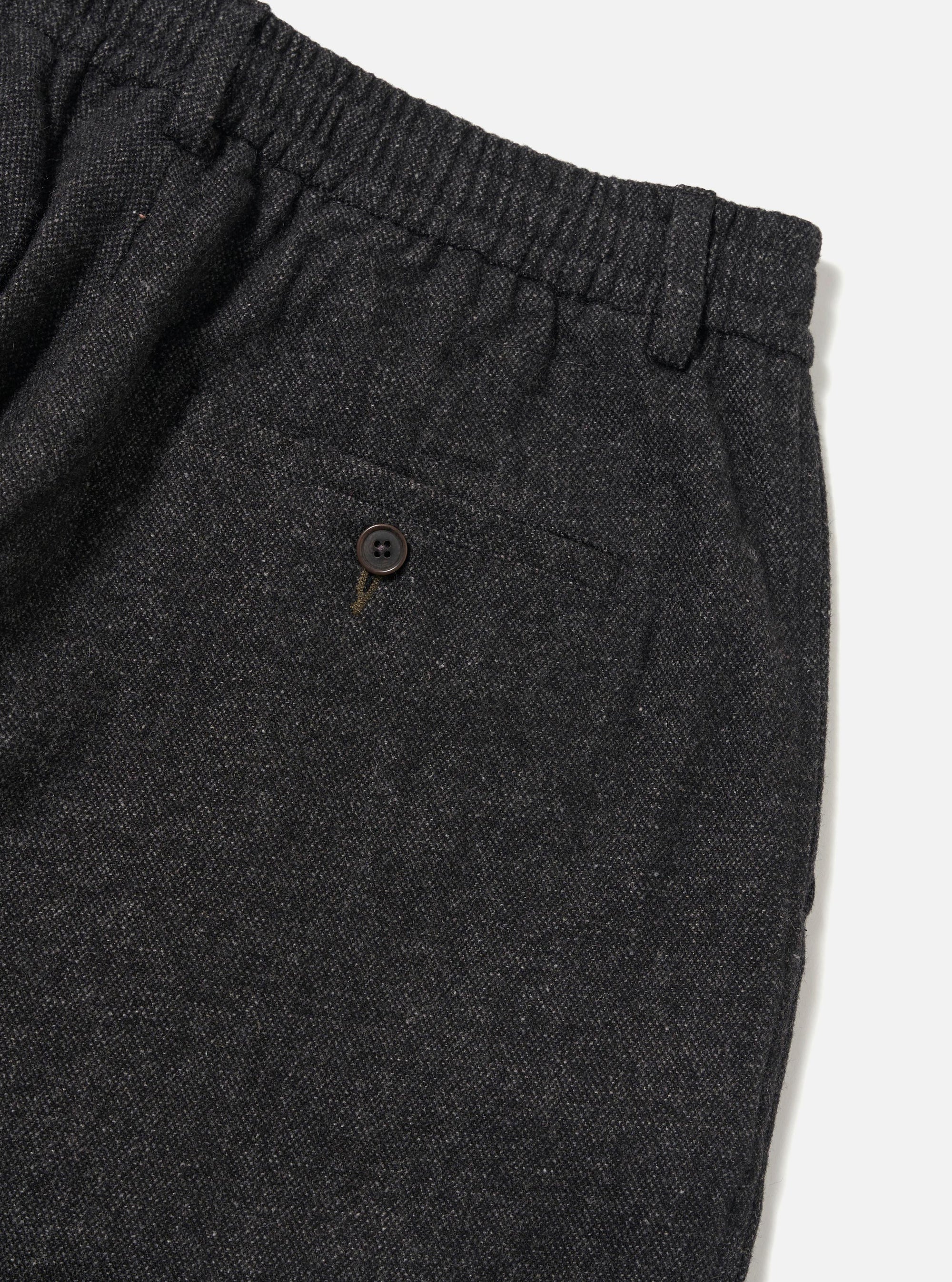 Anders Wool Upcycled Pleated Track Pant -  Grey
