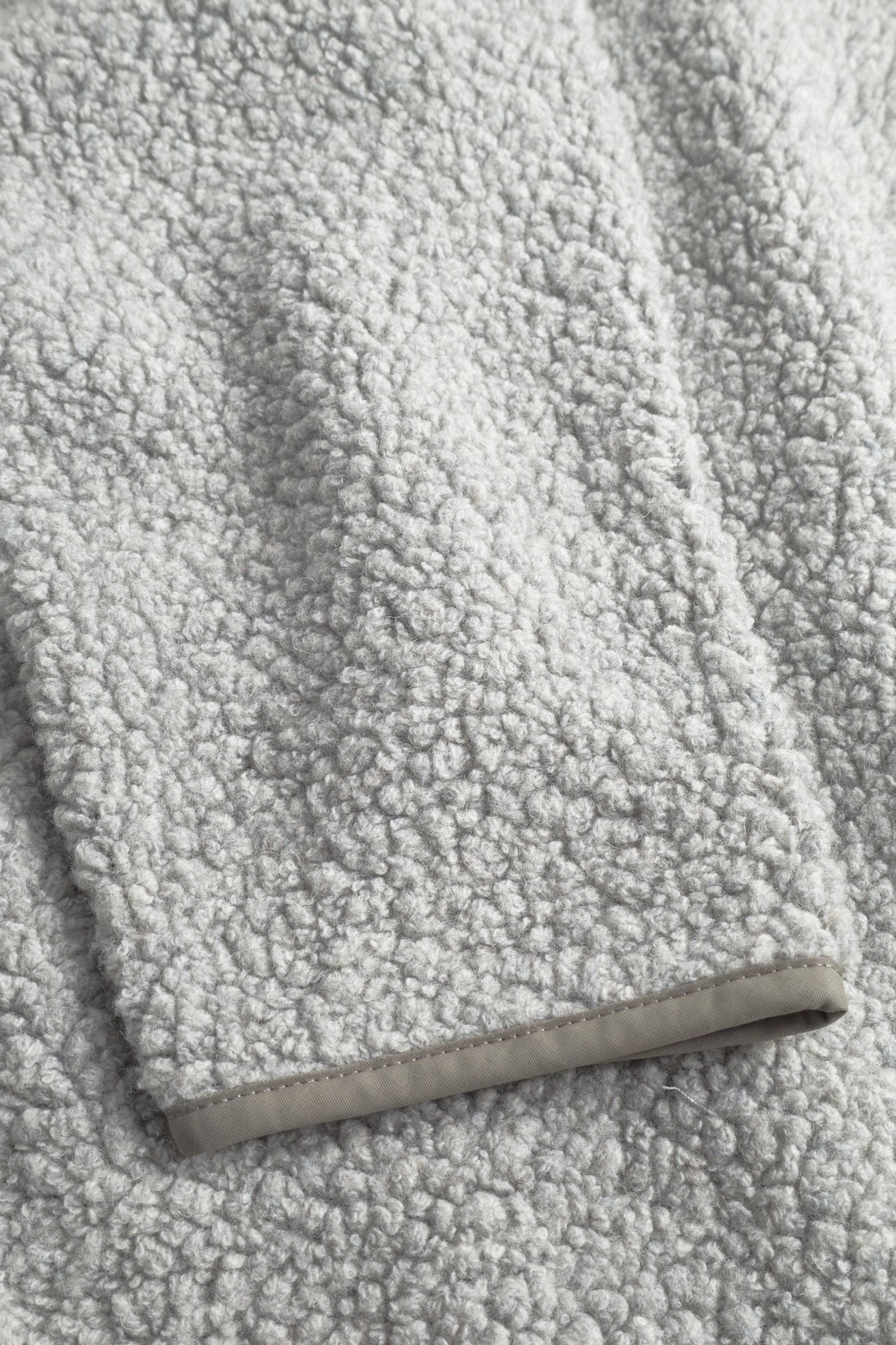 Bjorn Sherpa Wool Fleece Jacket - Grey Melange