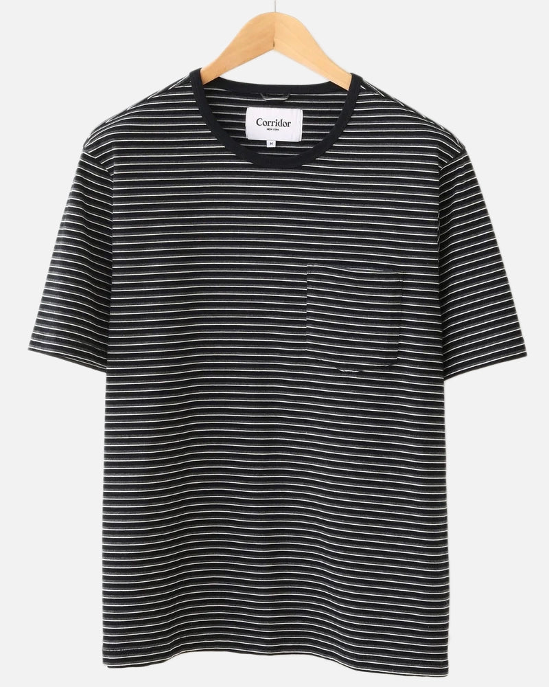 Black Stripe T-Shirt - Black