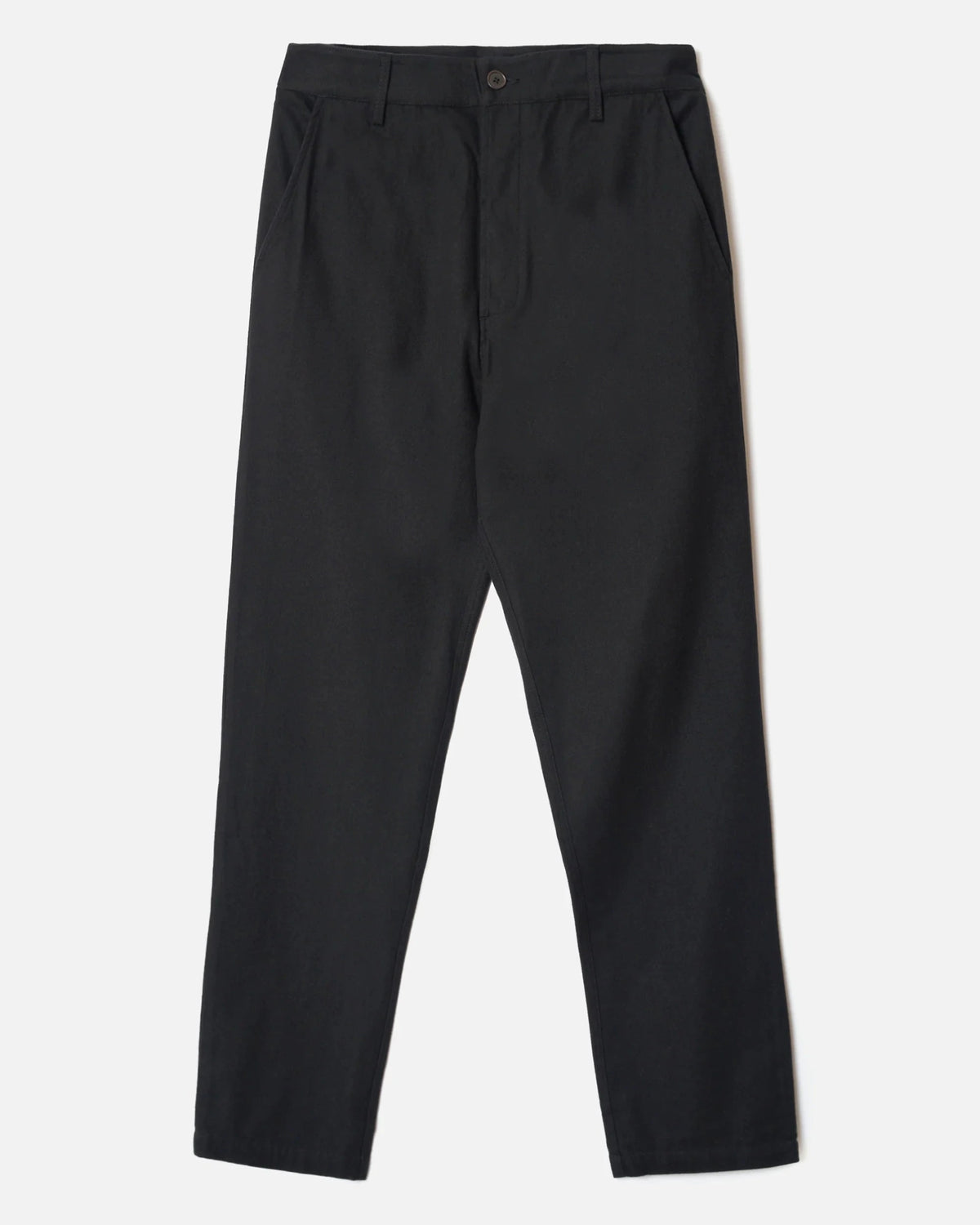 Brushed Moleskin Military Chino -  Black