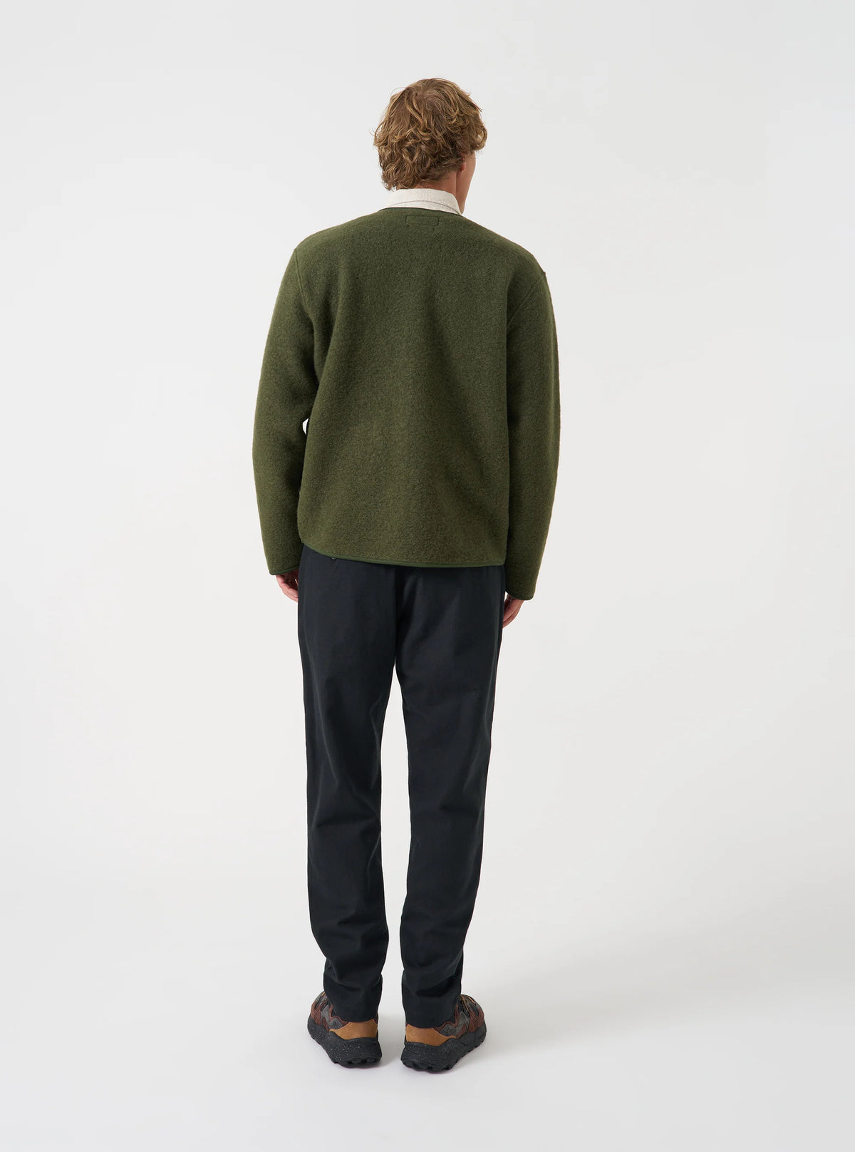 Brushed Moleskin Military Chino -  Black