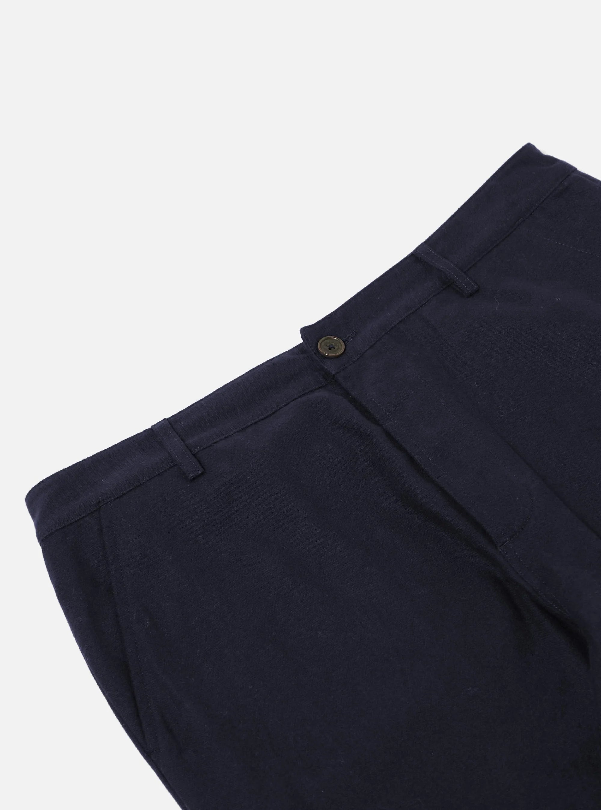 Brushed Moleskin Military Chino -  Navy