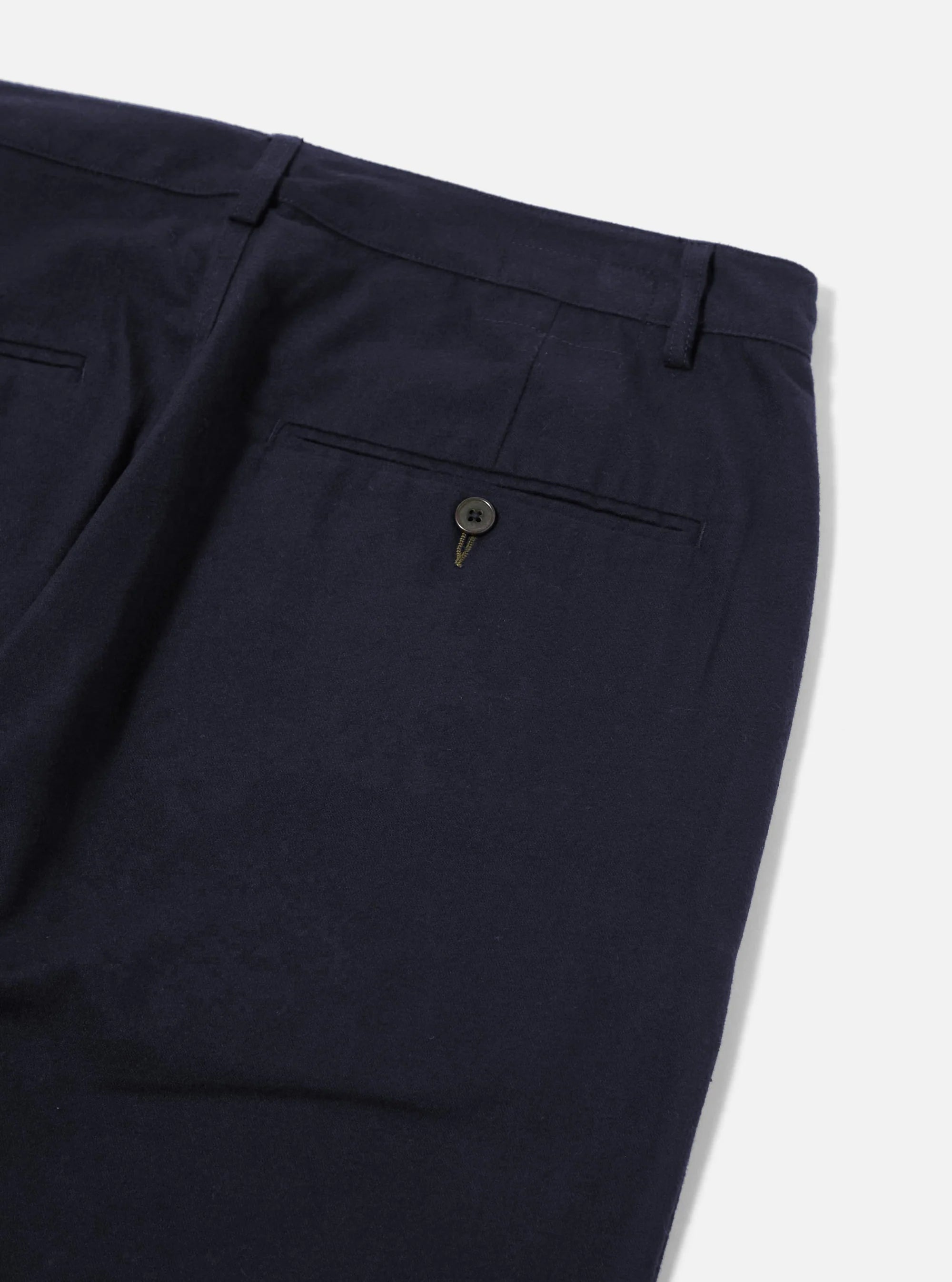 Brushed Moleskin Military Chino -  Navy