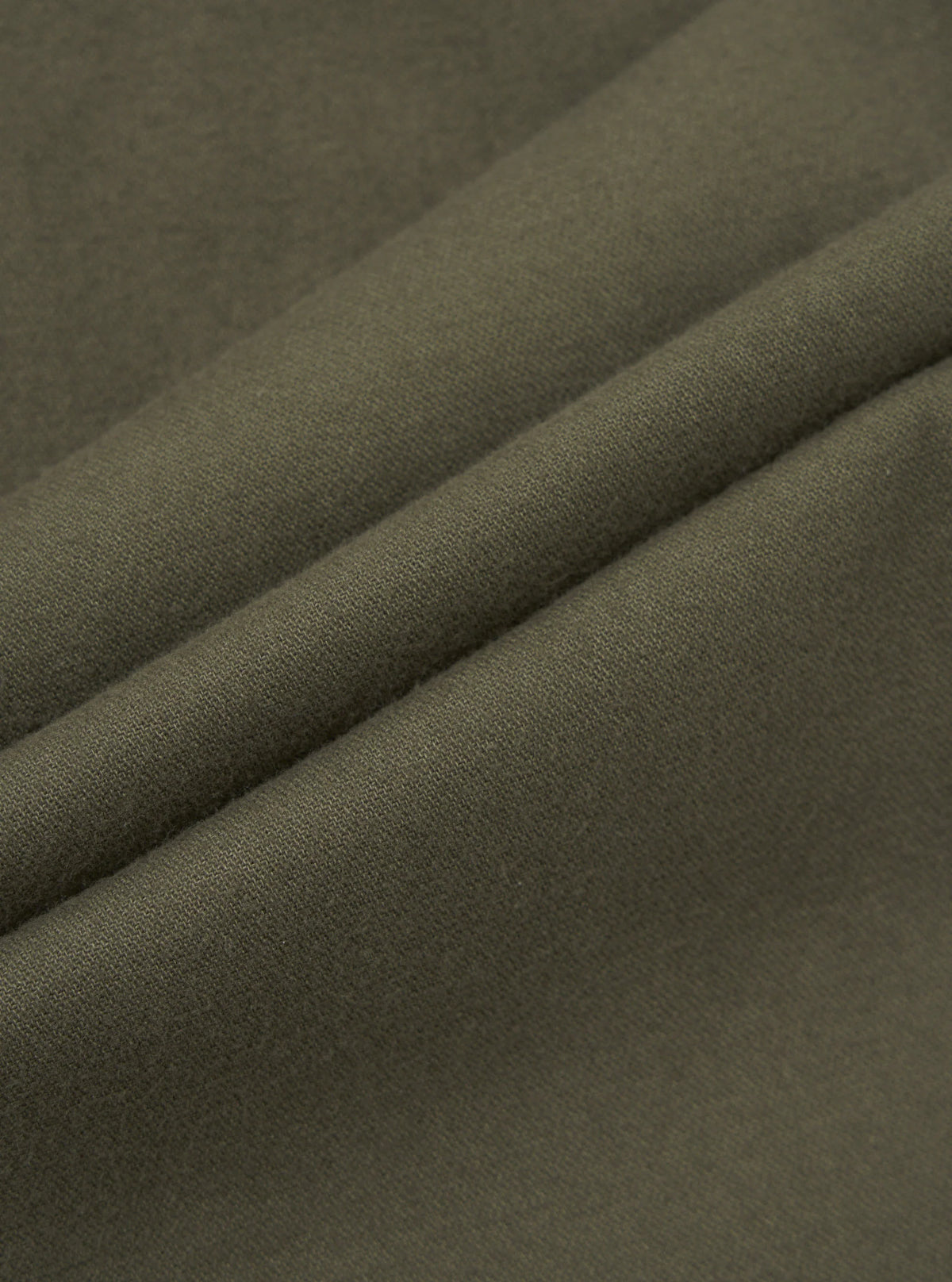 Brushed Moleskin Military Chino -  Olive