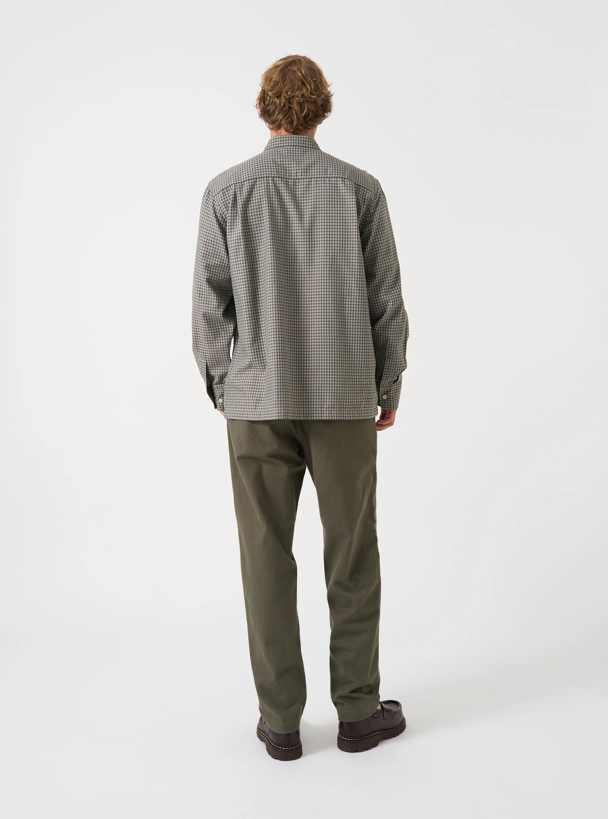 Brushed Moleskin Military Chino -  Olive