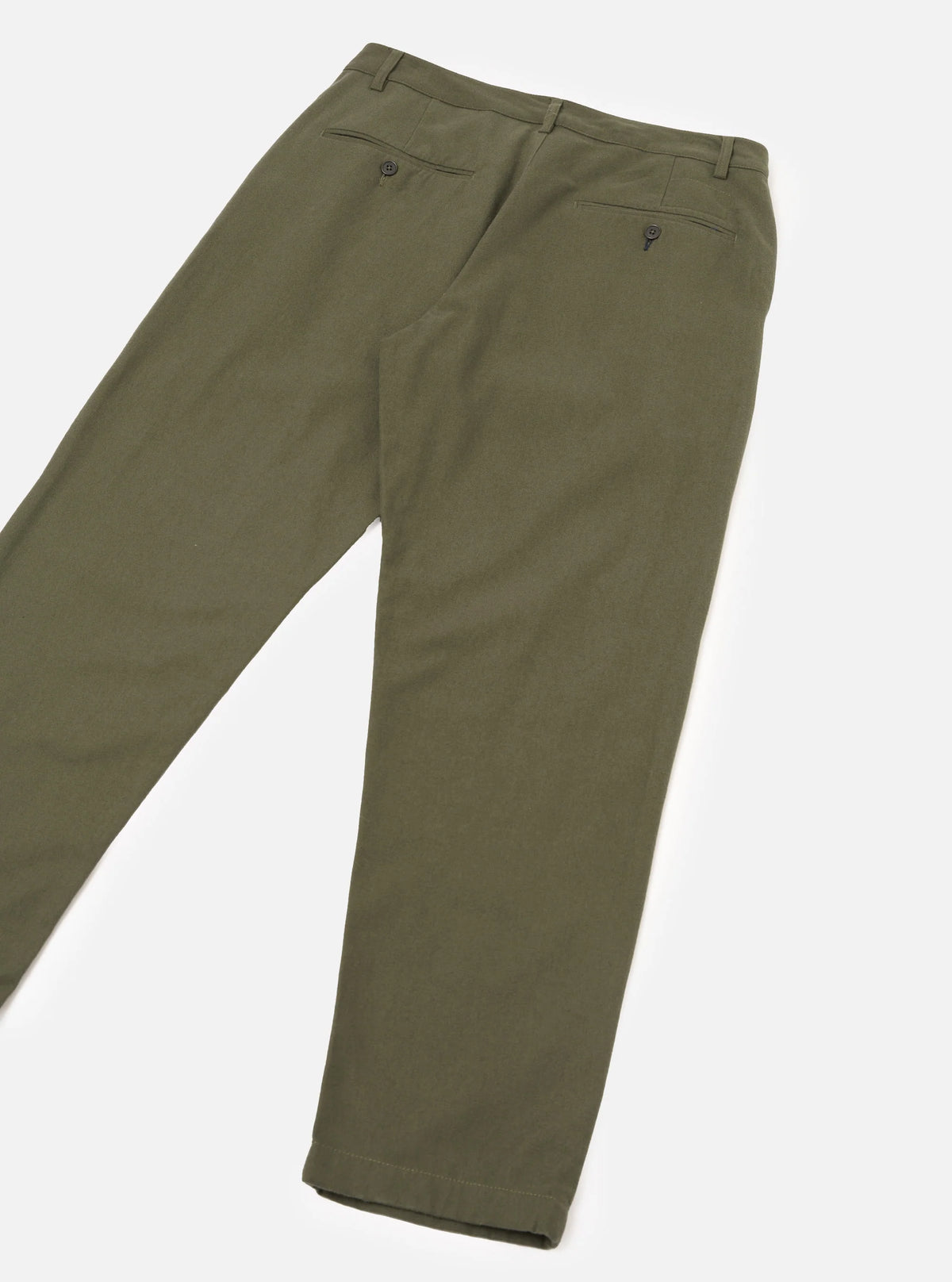 Brushed Moleskin Military Chino -  Olive