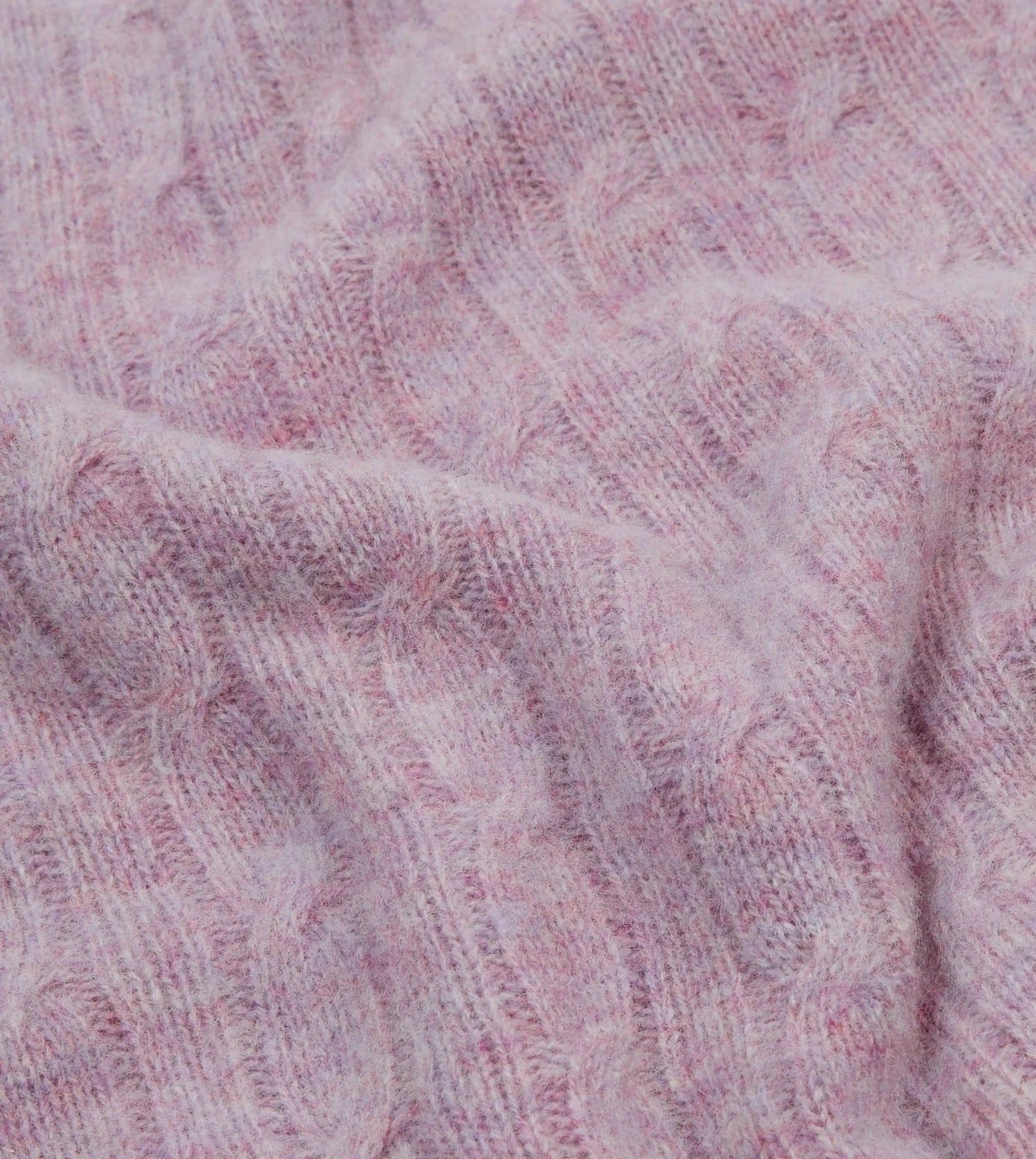 Brushed Shetland Cable - Lilac (Sweetpea)