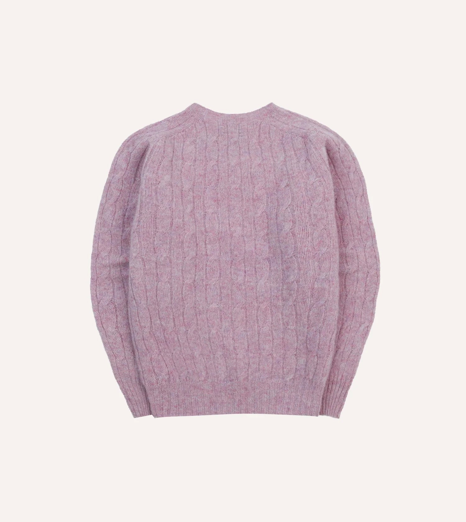 Brushed Shetland Cable - Lilac (Sweetpea)