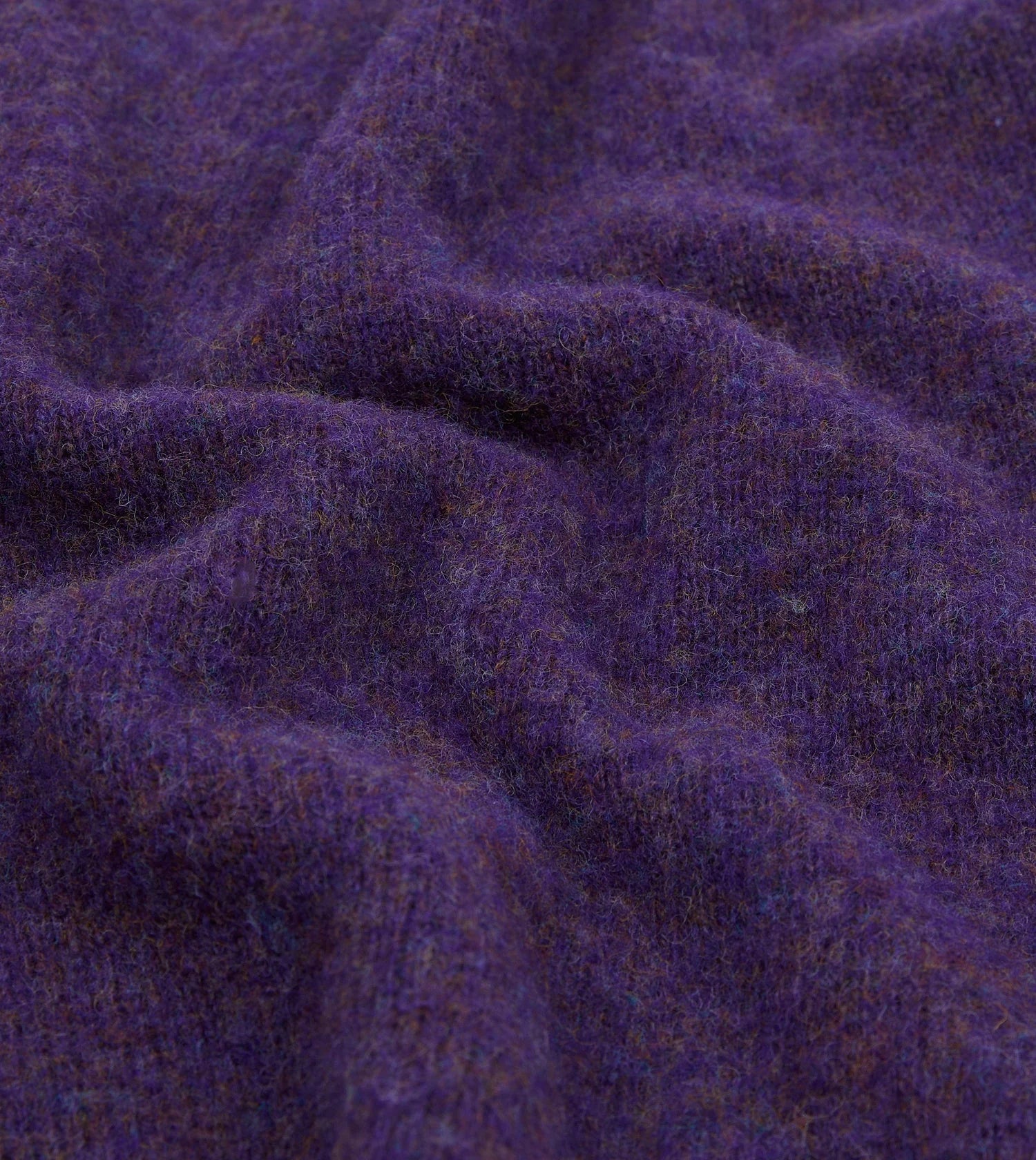 Brushed Shetland Crew Neck Jumper - Lavender