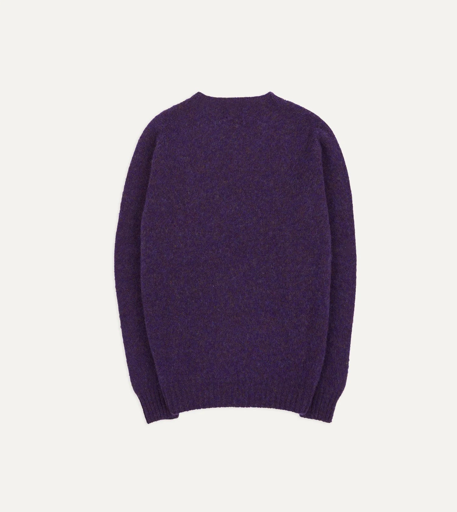 Brushed Shetland Crew Neck Jumper - Lavender