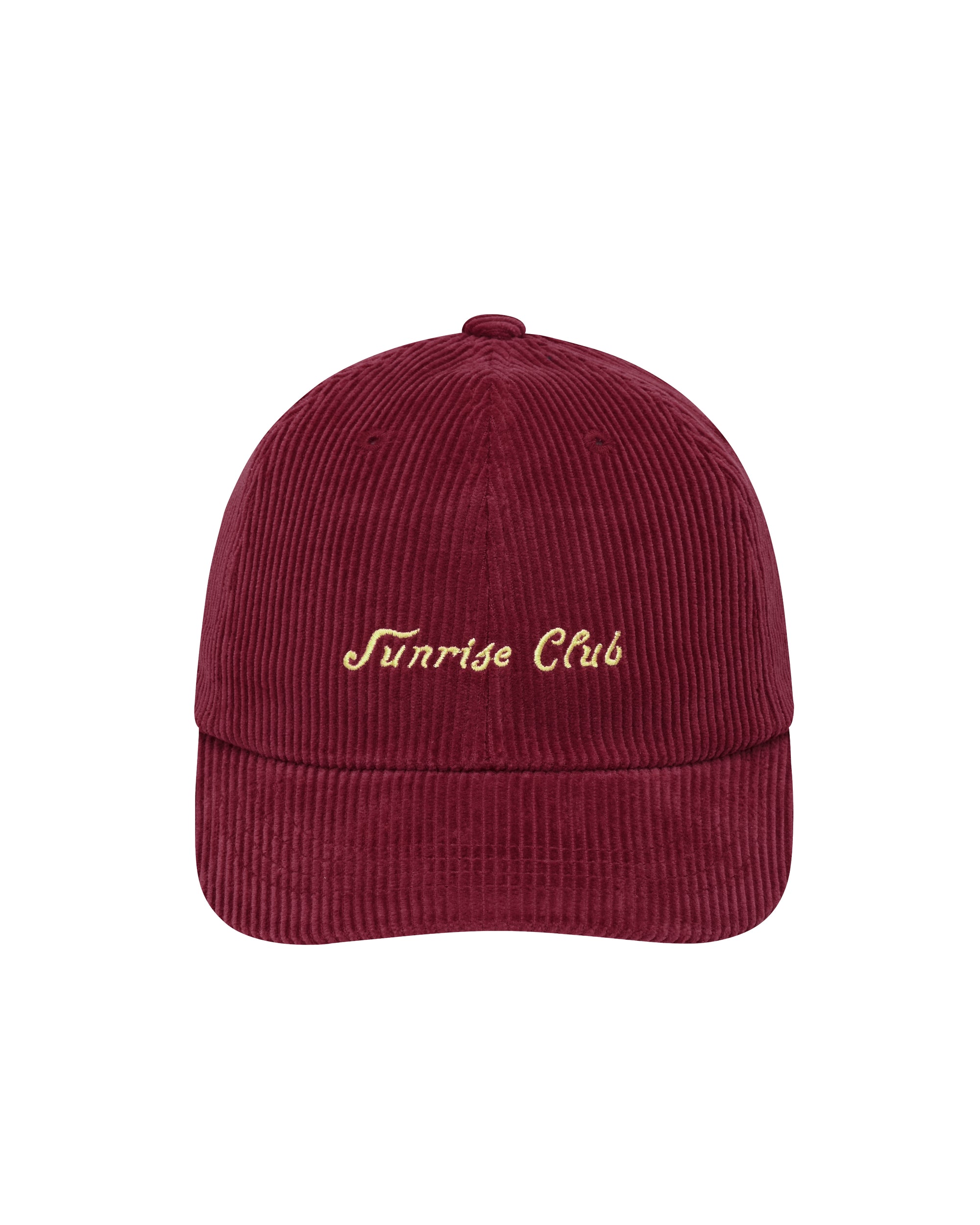 Corduroy Sunrise Club Cap - Red