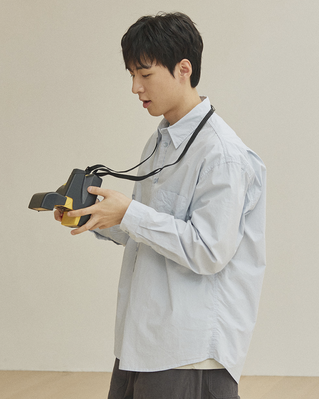 Relaxed Cotton Shirt - Sky Blue