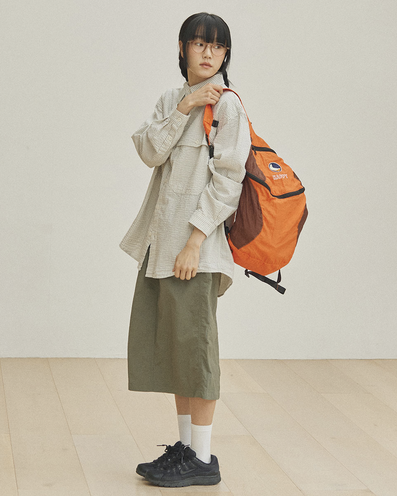 Stripe Pocket Work Shirt - Ivory