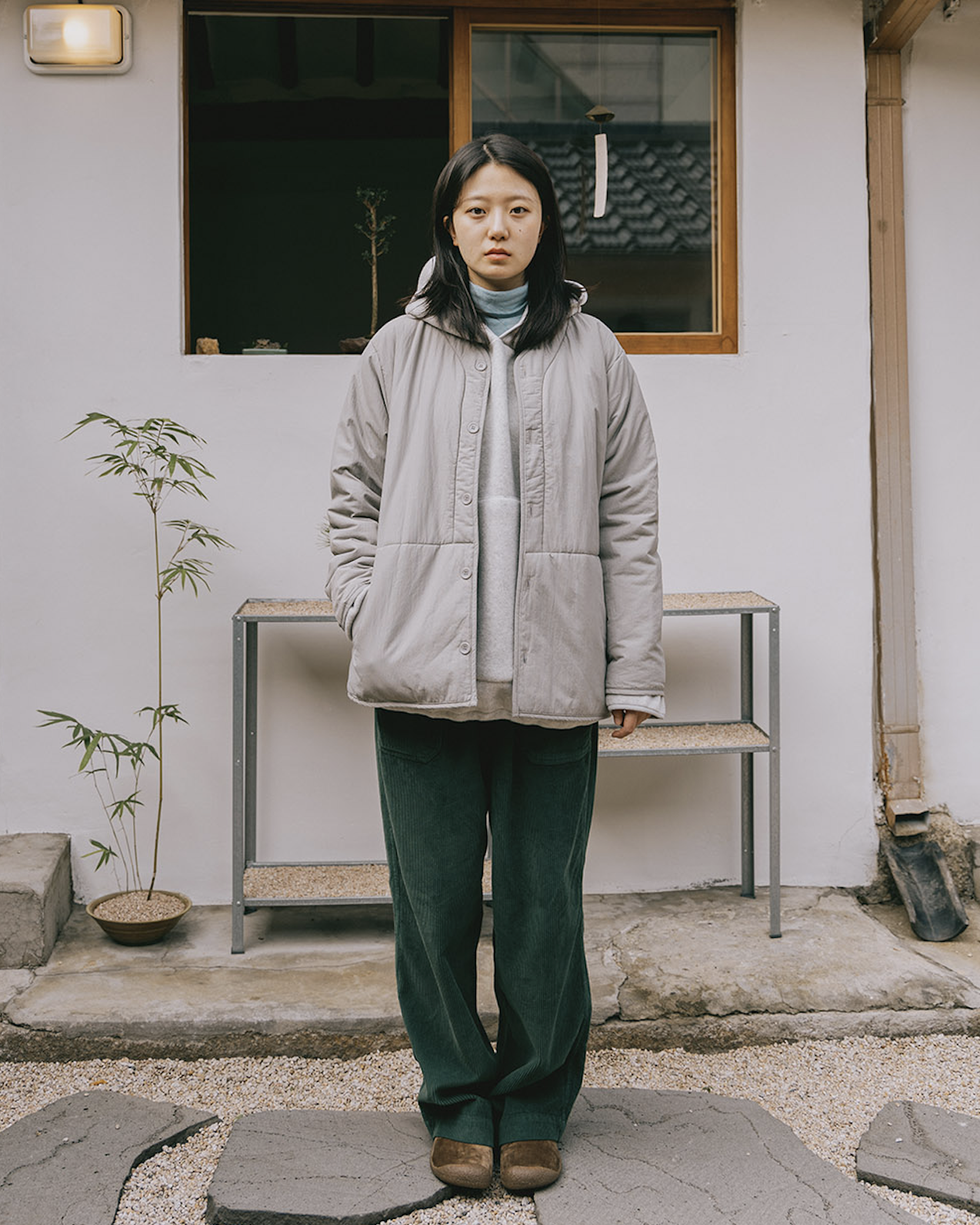Padding Jacket -Light Gray