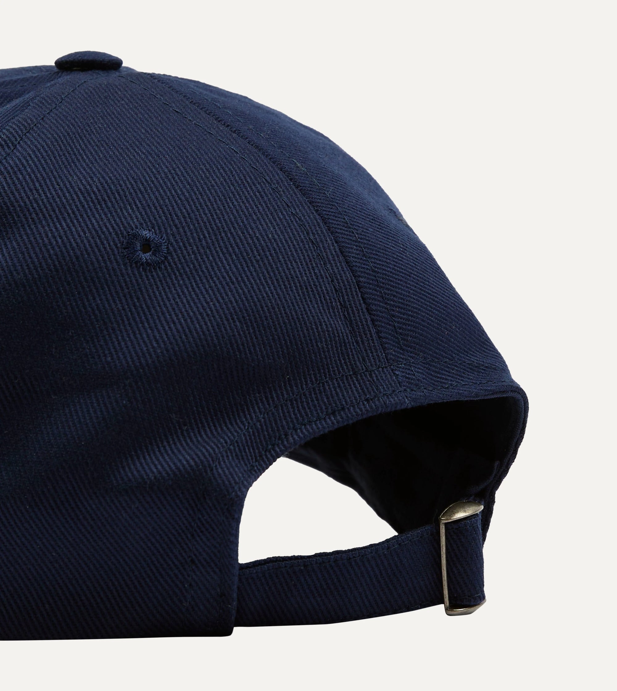 Chainstitch '1977' Cotton Twill Baseball Cap - Navy