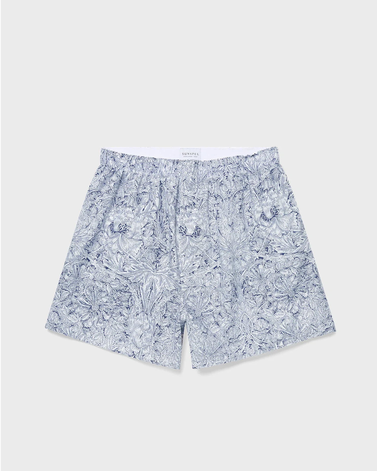 Classic Boxer Short in Liberty Fabric - Indigo Morris