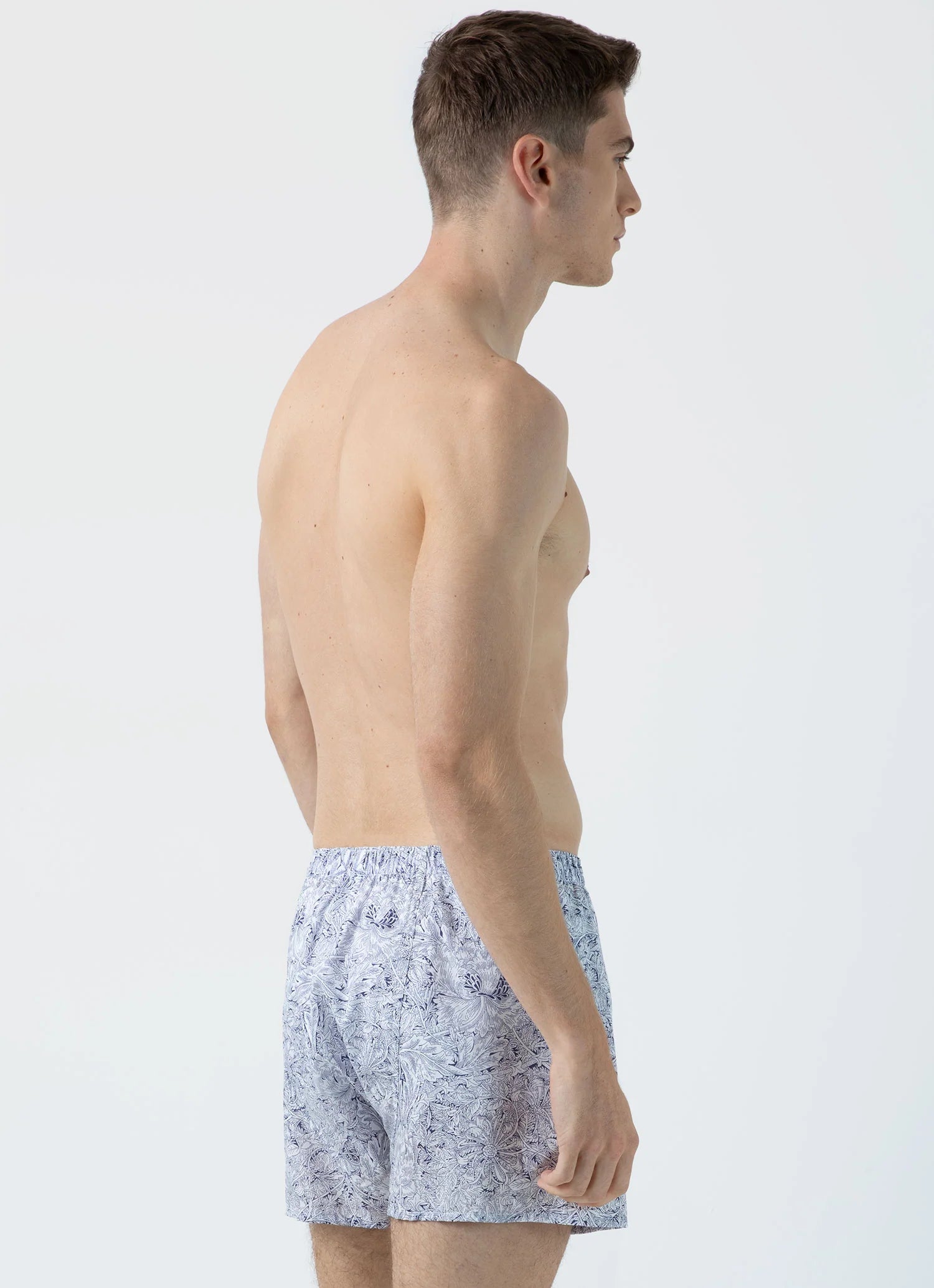 Classic Boxer Short in Liberty Fabric - Indigo Morris