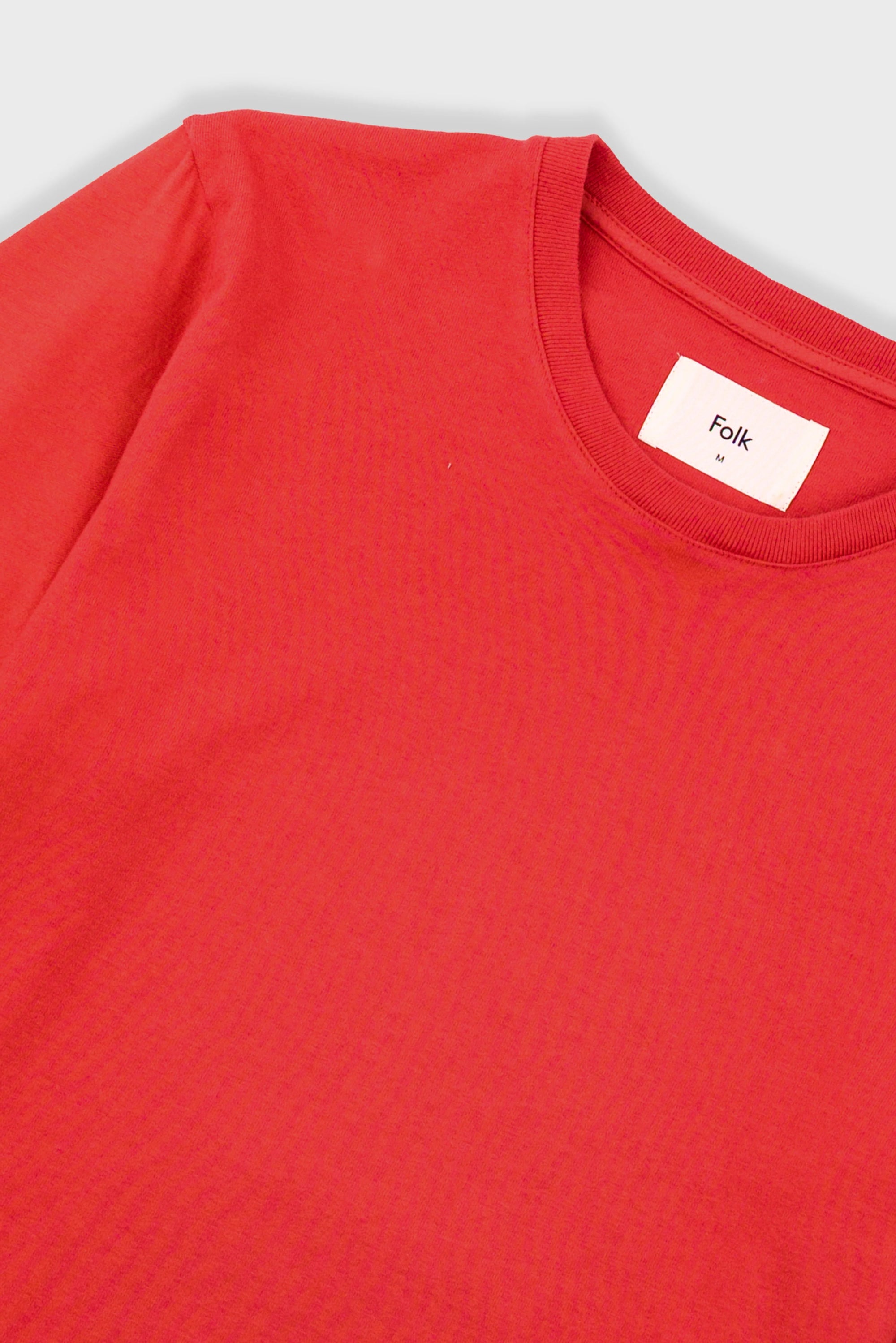 Contrast Short Sleeve T-Shirt - Crimson
