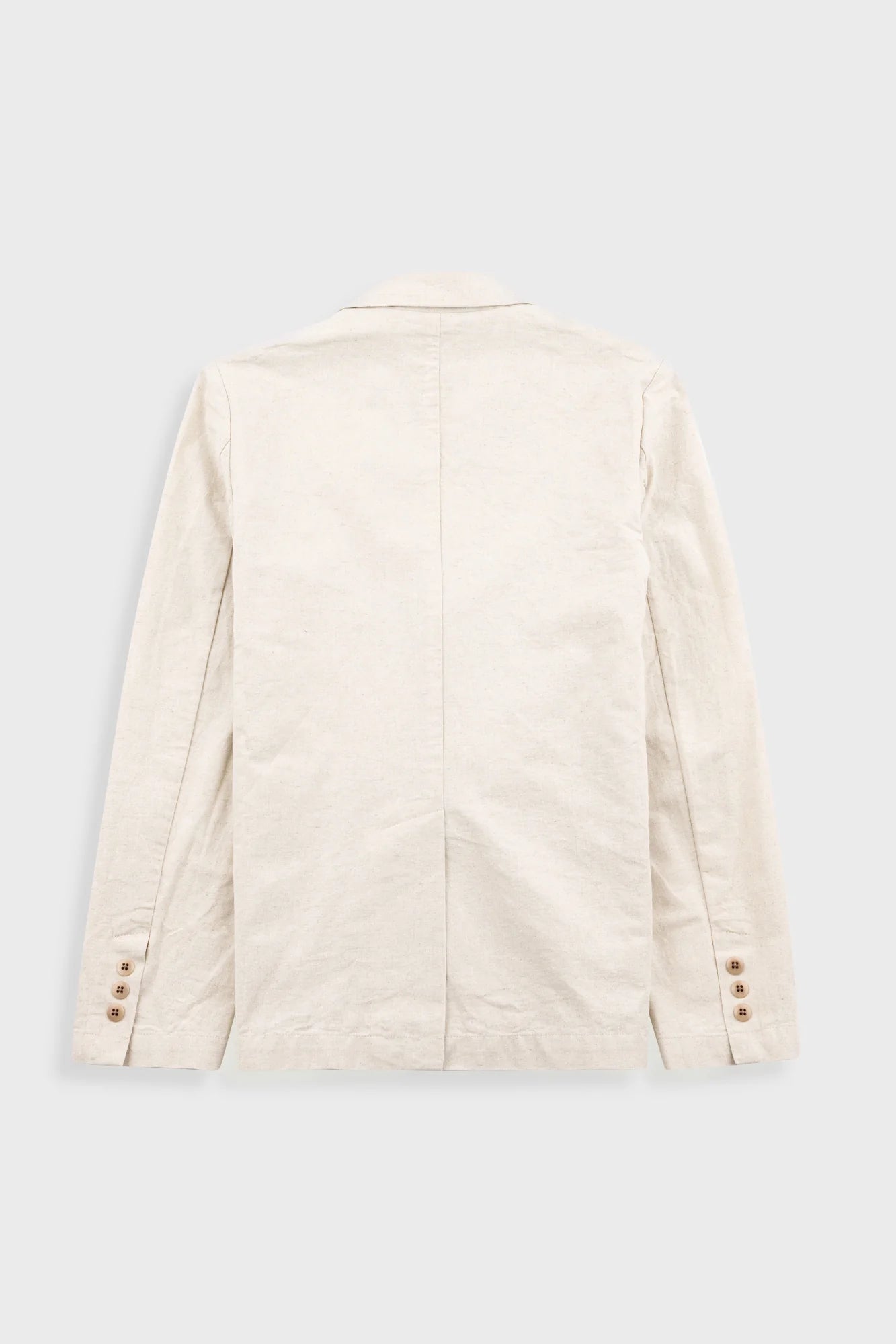 Cotton Linen Blazer - Natural Linen Cotton Canvas
