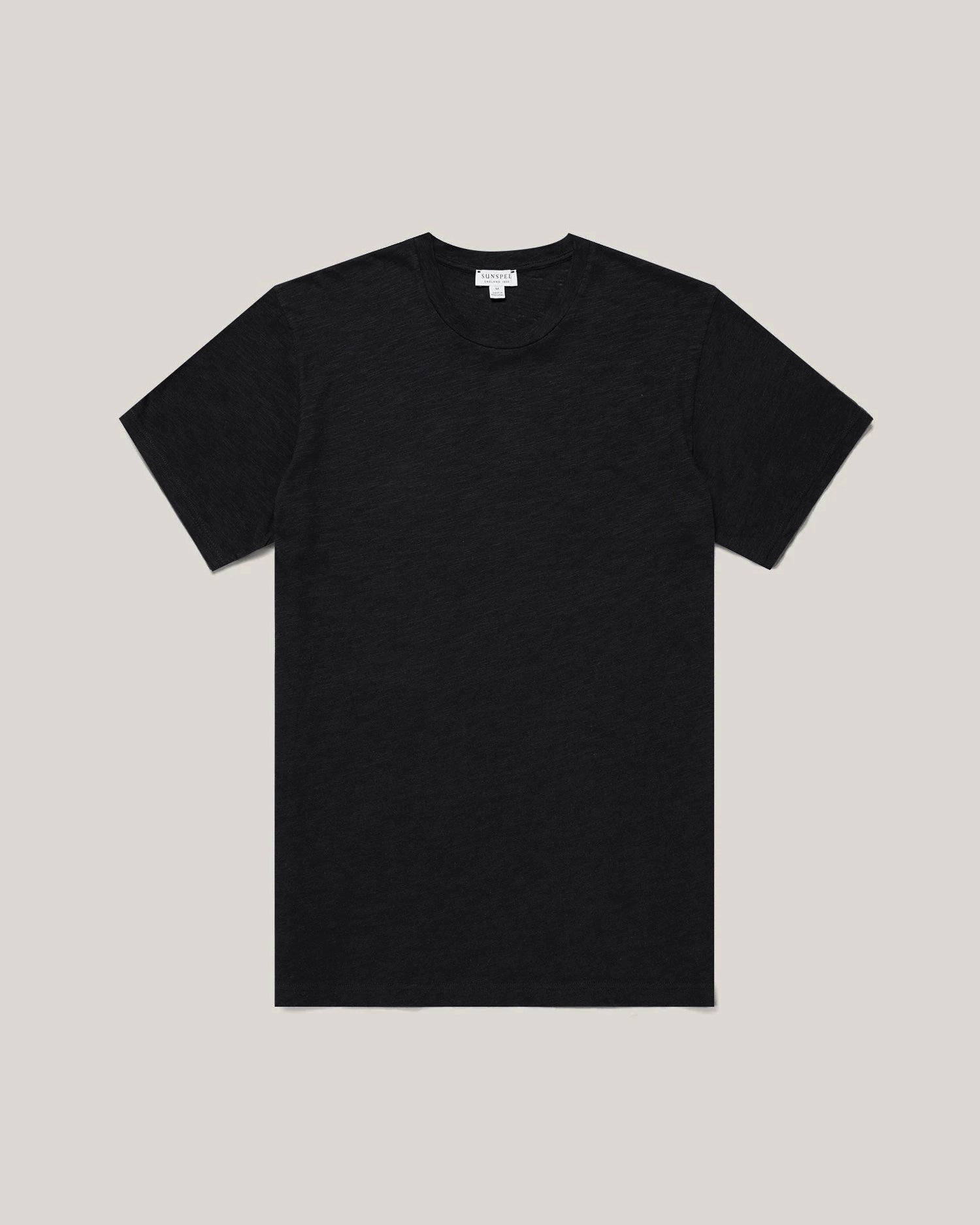 Cotton Linen T‑shirt - Black
