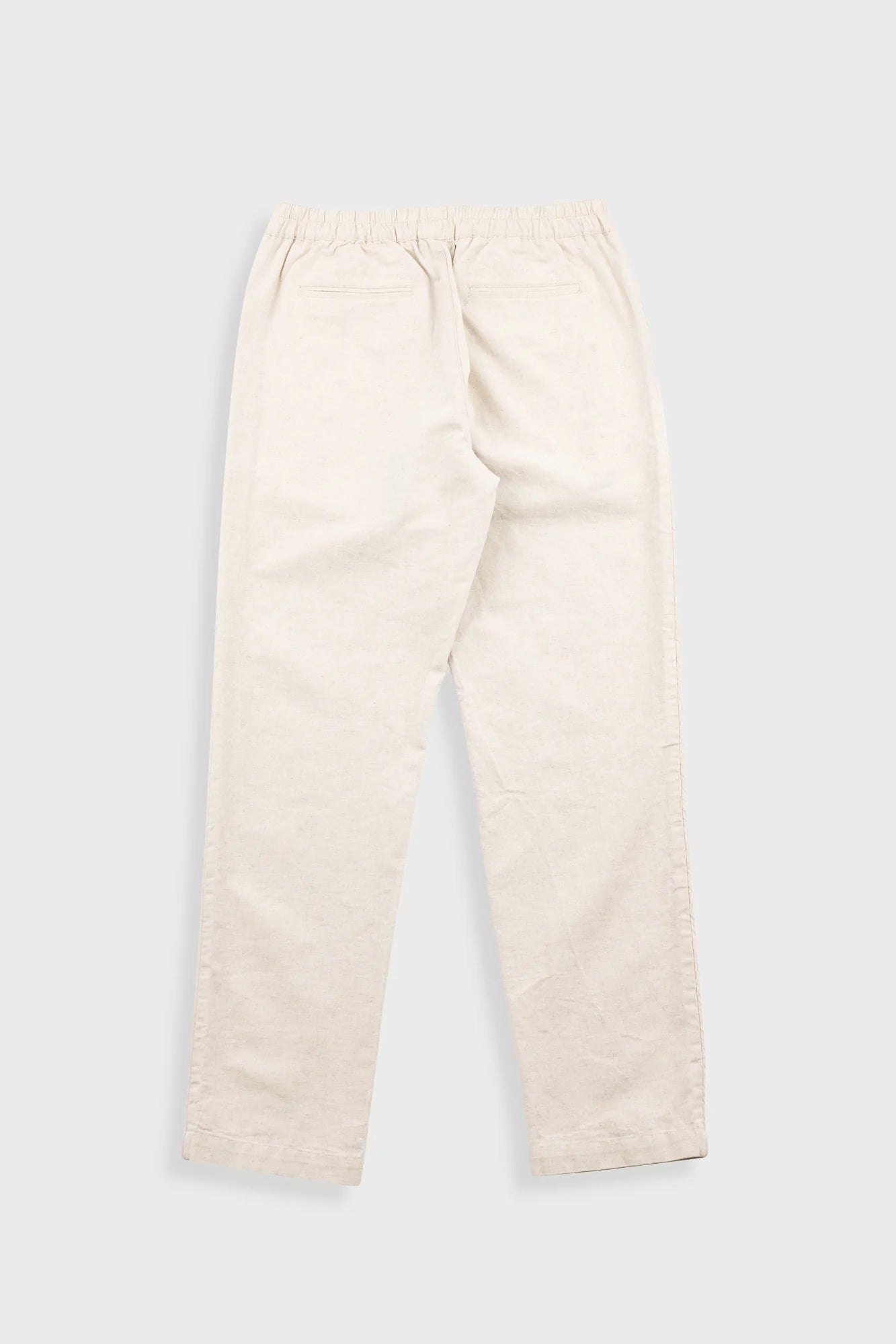 Cotton Linen Trouser - Natural Linen Cotton Canvas