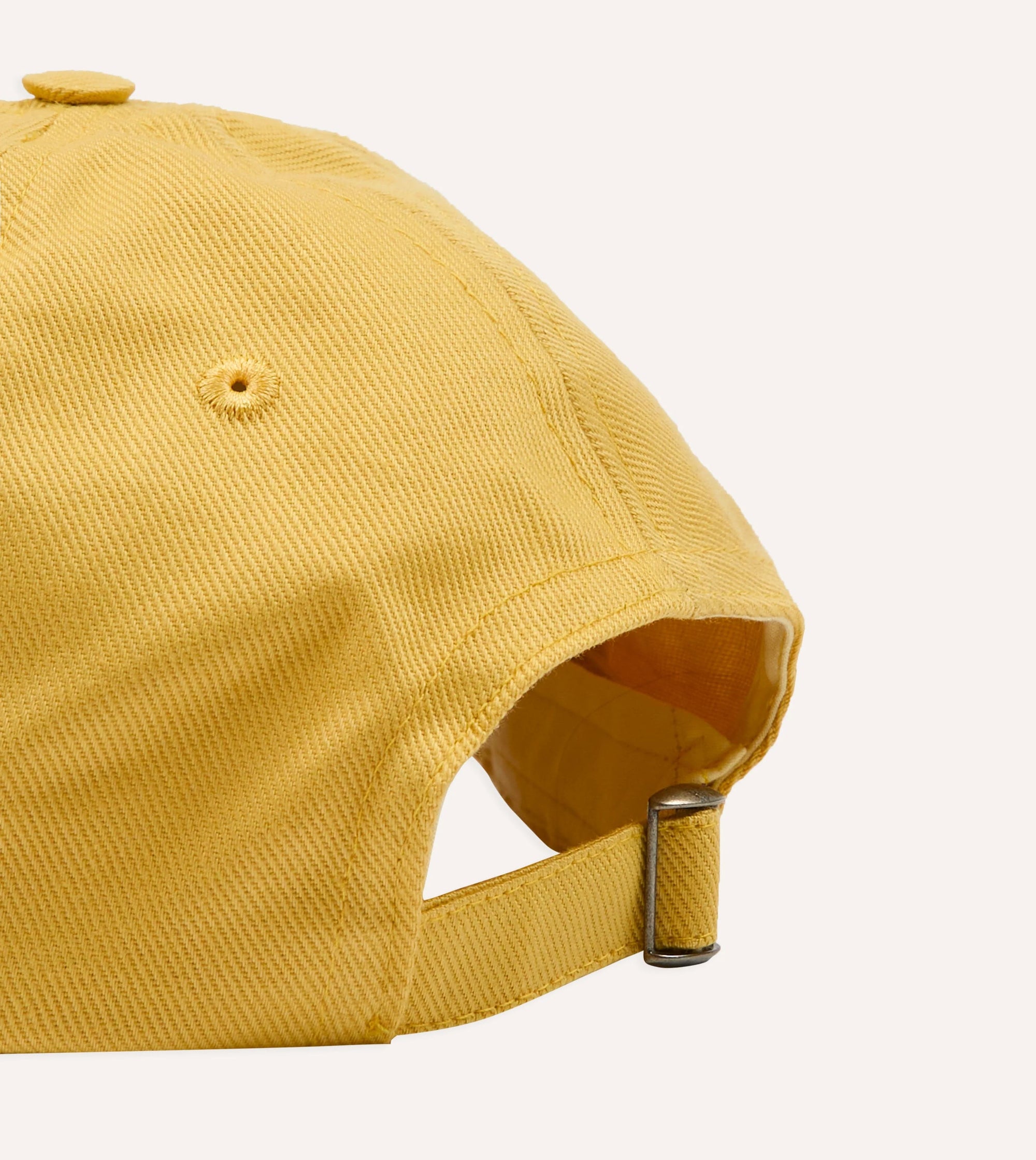 Cow Figurine Twill Baseball Cap - Mustard