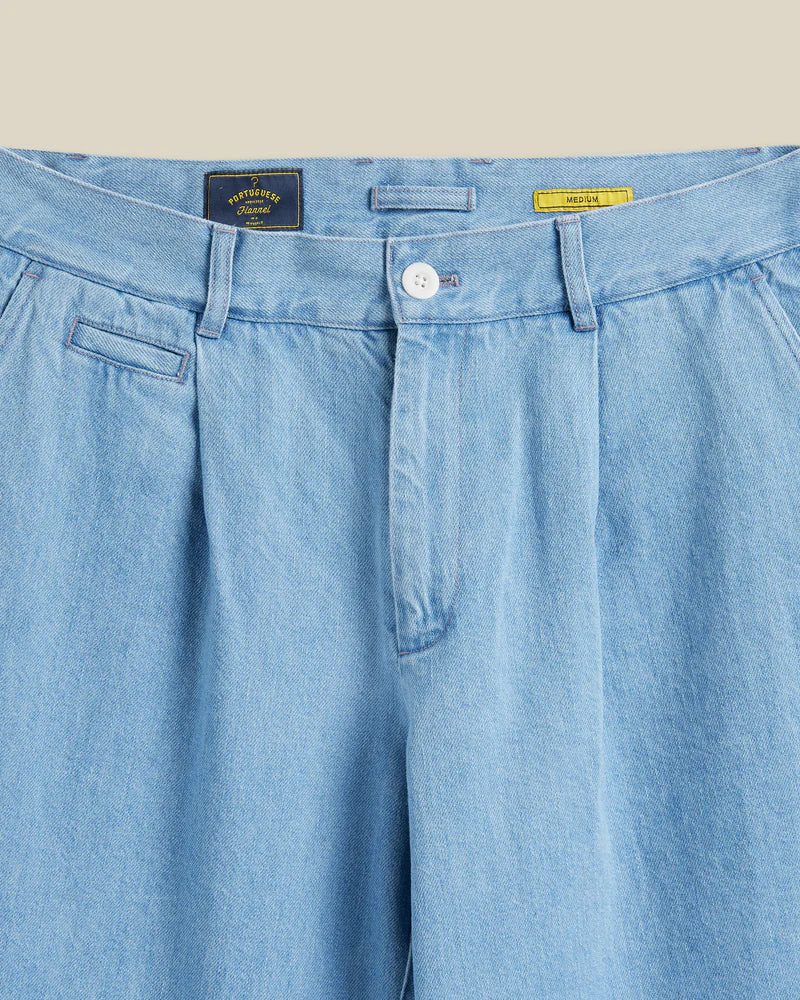 Denim Trousers Single Pleat