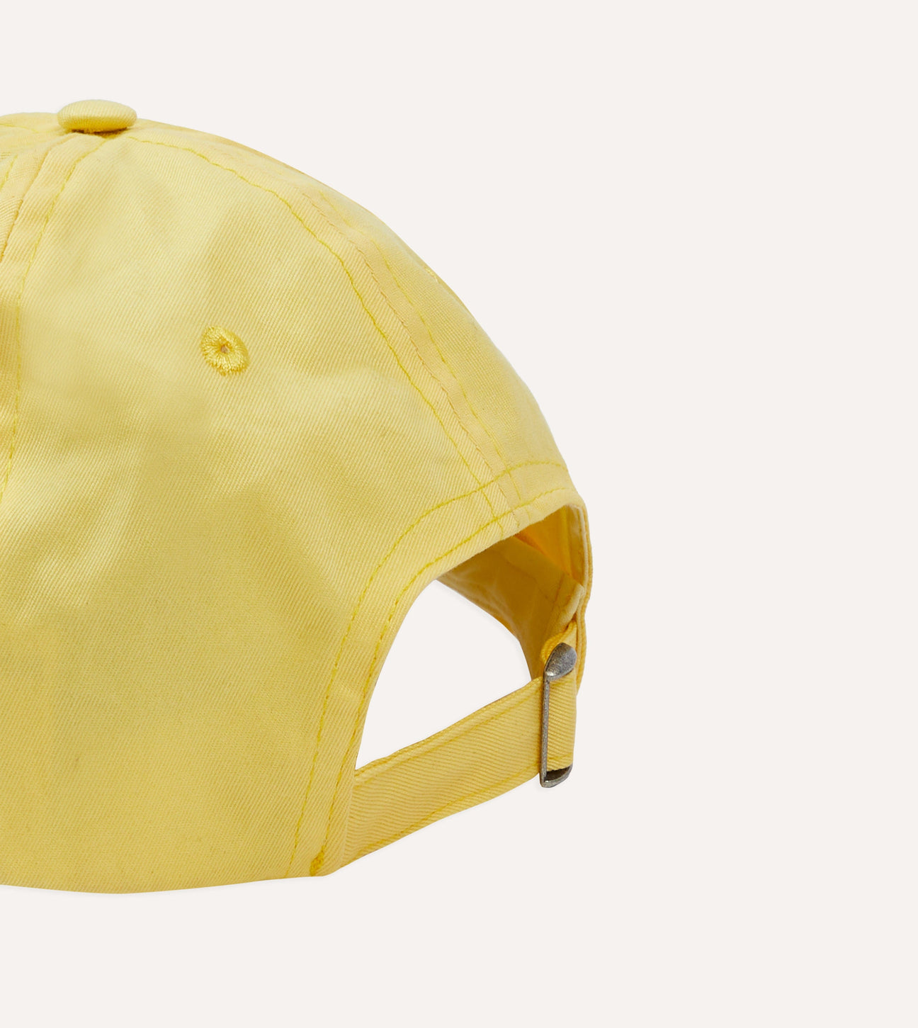 Elephant Emblem Cotton Twill Baseball Cap - Yellow