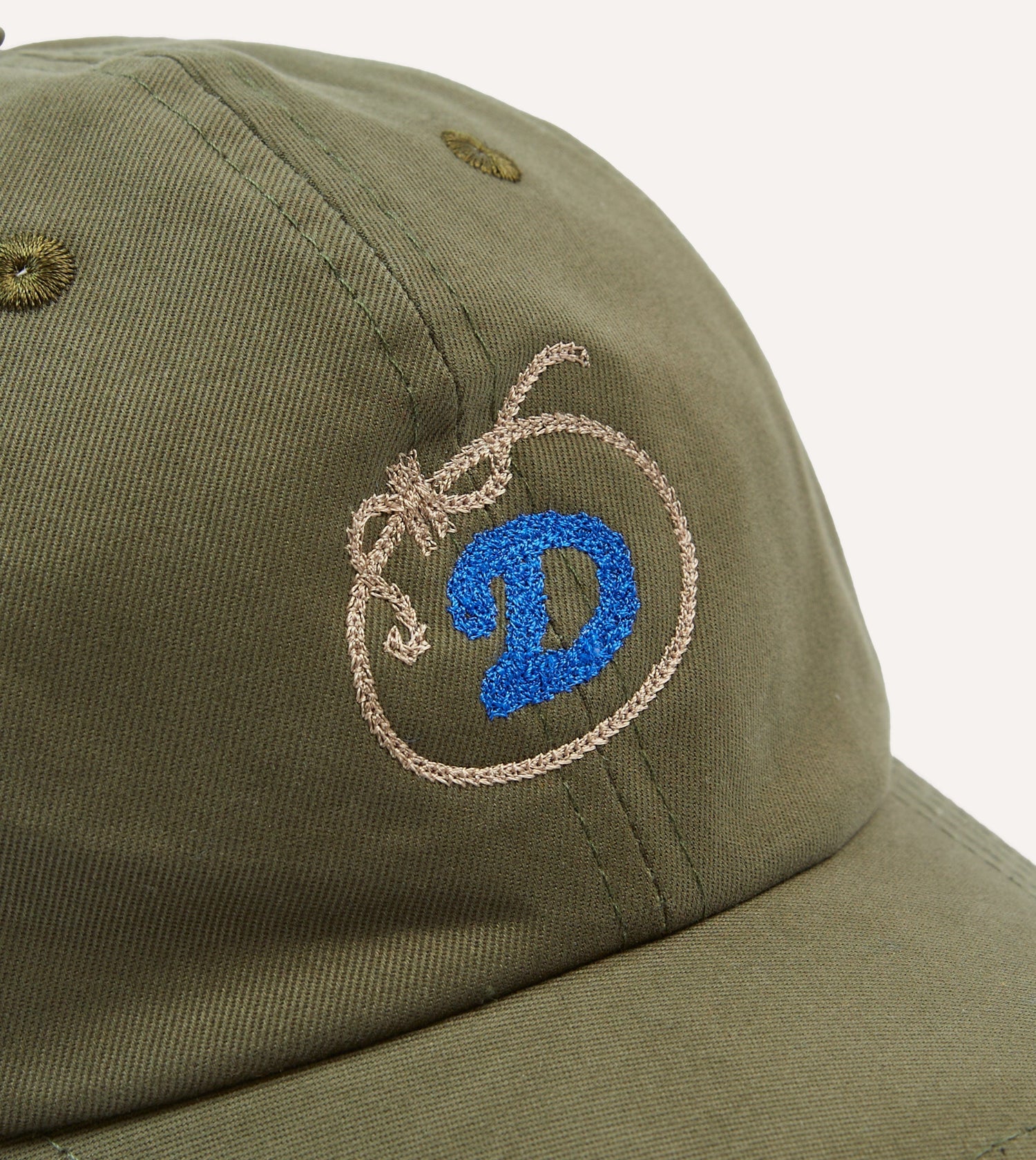 D Lasso Baseball Cap - Khaki