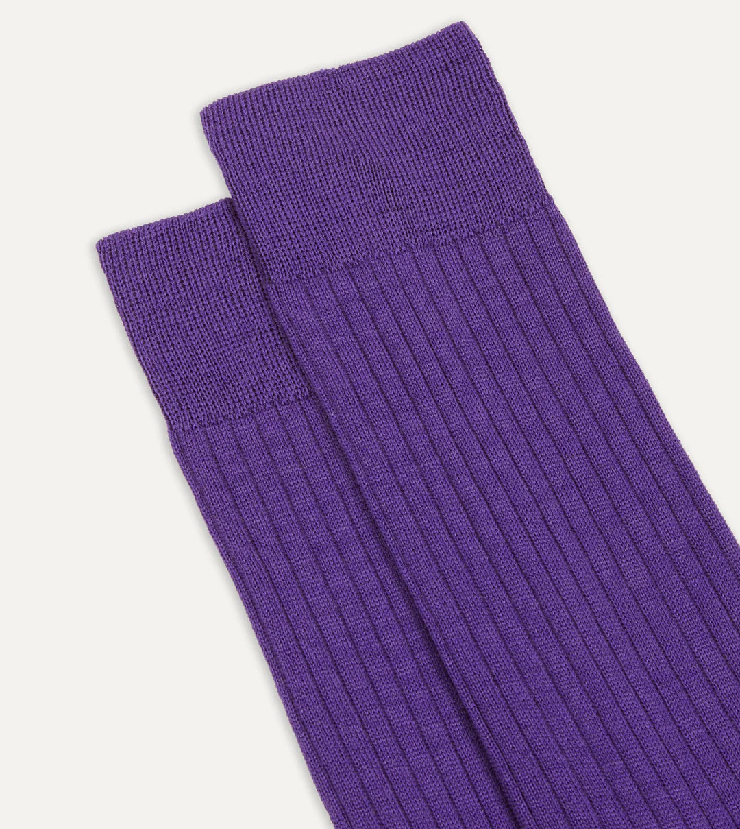 Wool Mid-Calf Socks - Purple