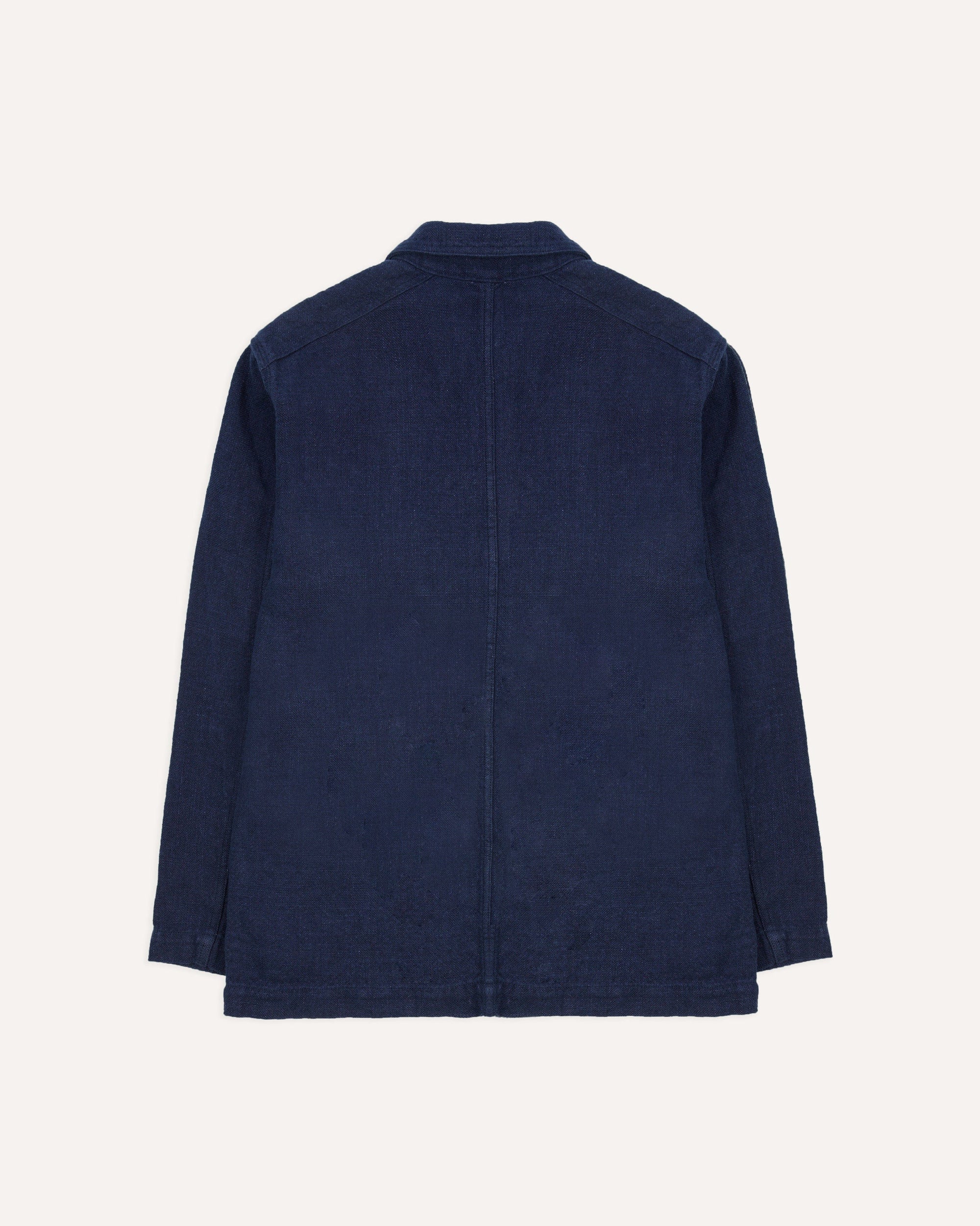 Linen Five-Pocket Chore Jacket - Navy