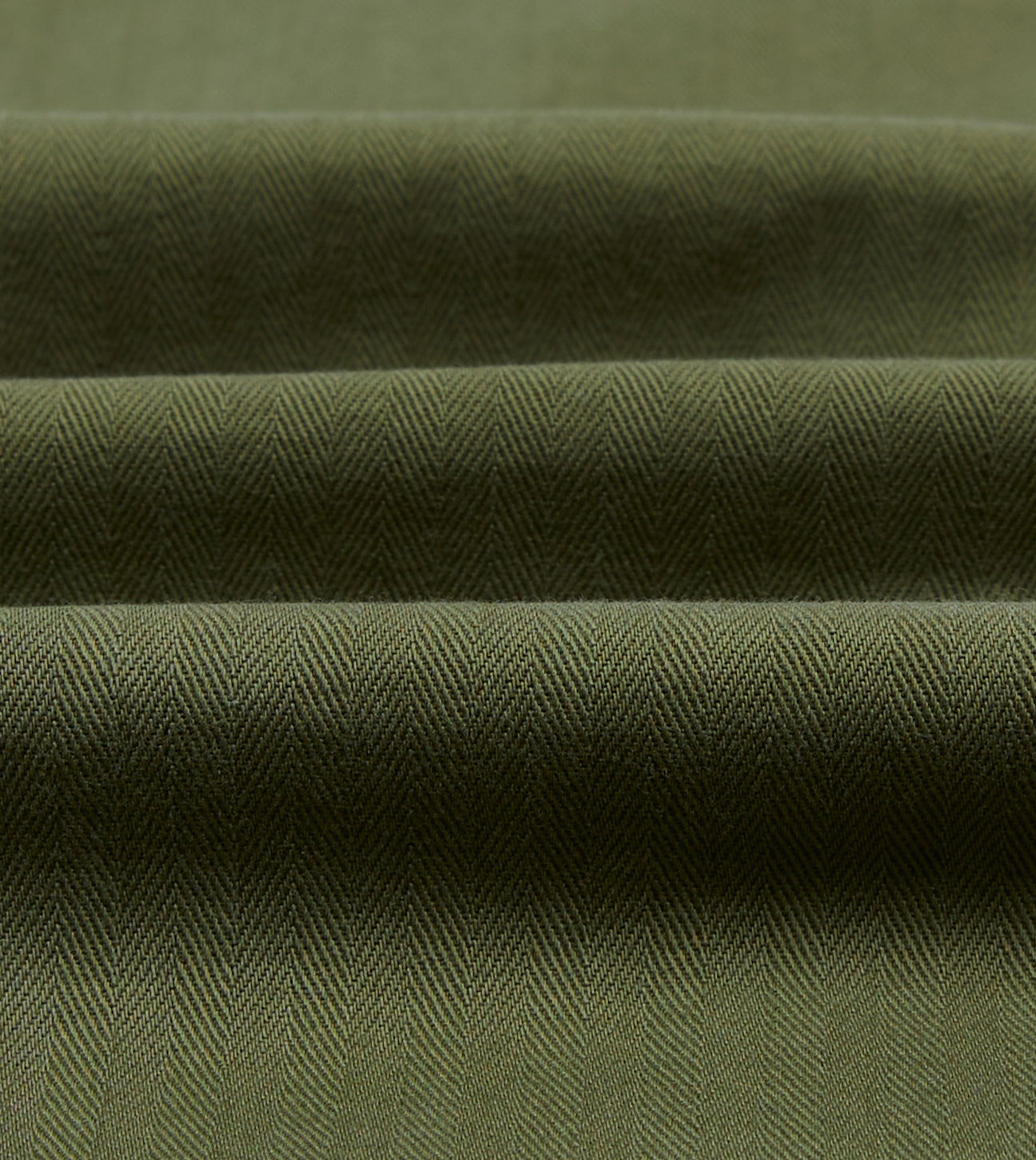 Herringbone Cotton Jungle Jacket - Olive
