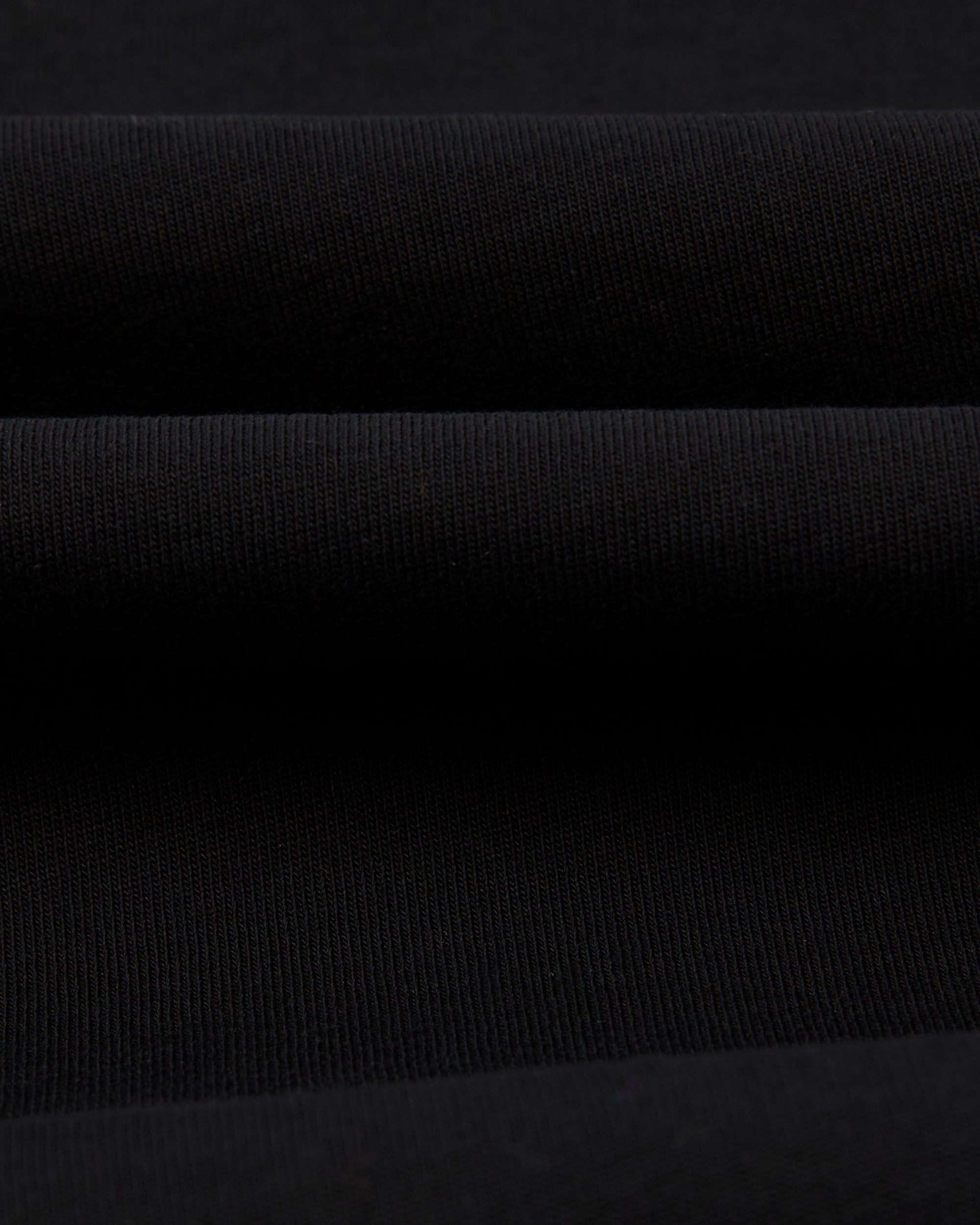 Cotton Crew Neck Hiking T-Shirt - Black