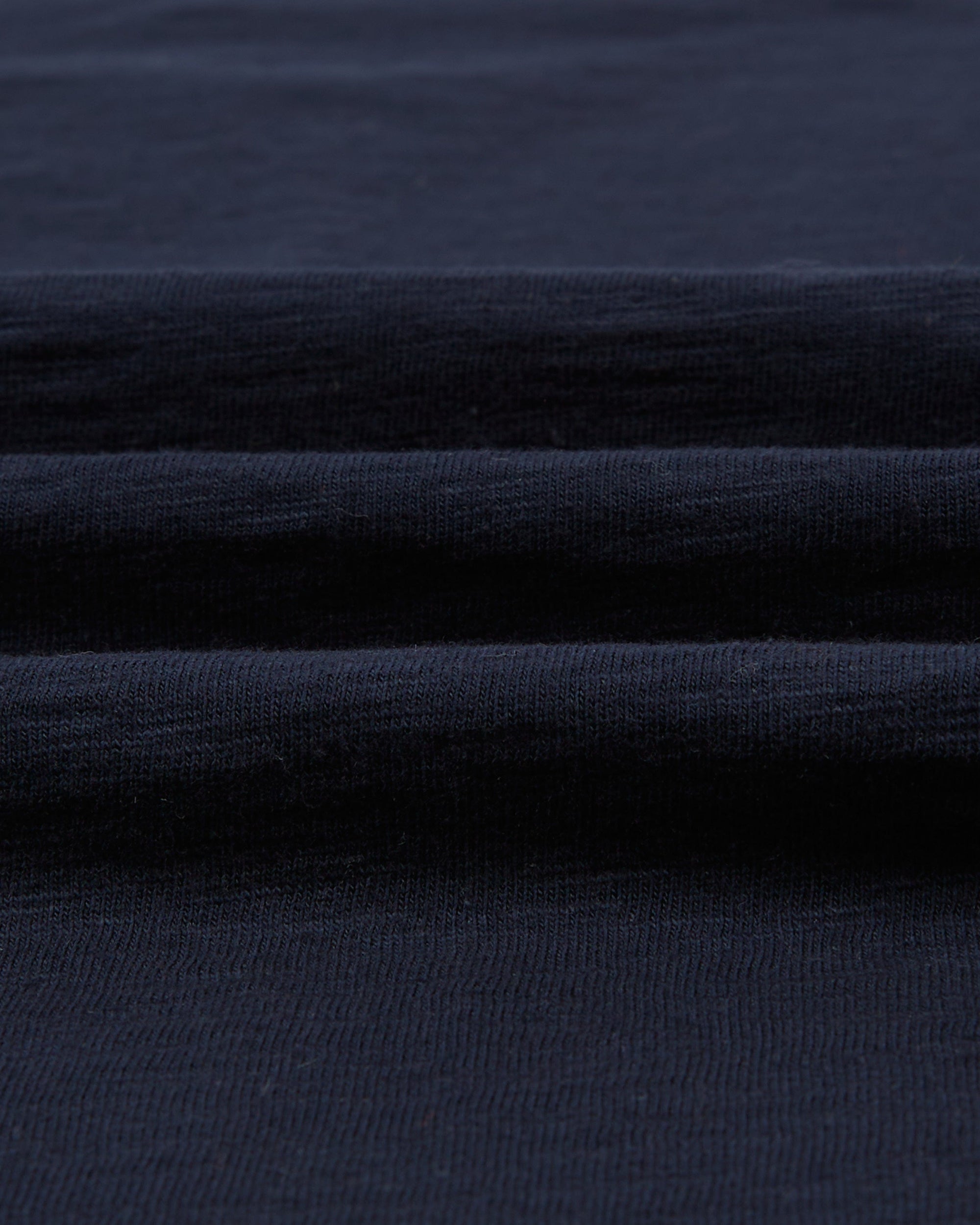 Flamé Cotton Crew Neck Hiking T-Shirt - Navy