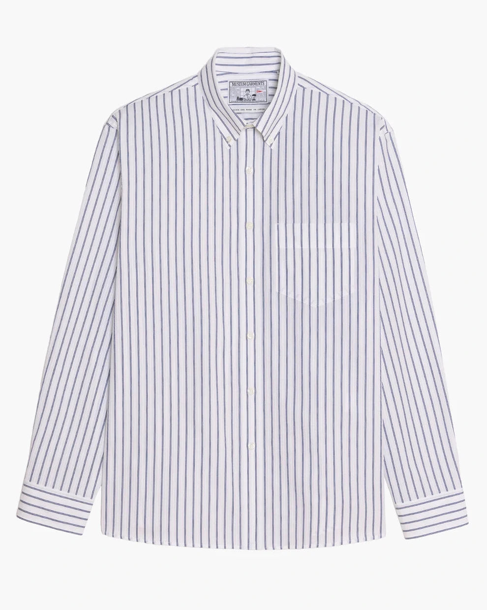 Dad's Shirt - Dobby Bleu / Blanc