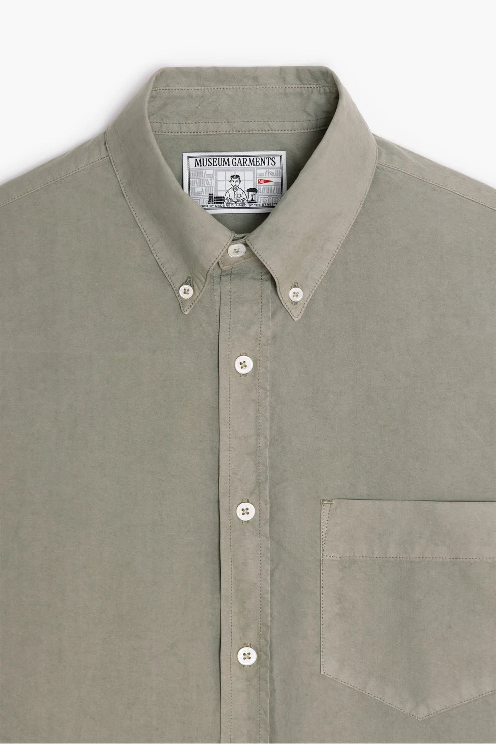 Dad's Shirt - Sage Oxford Garment Dyed