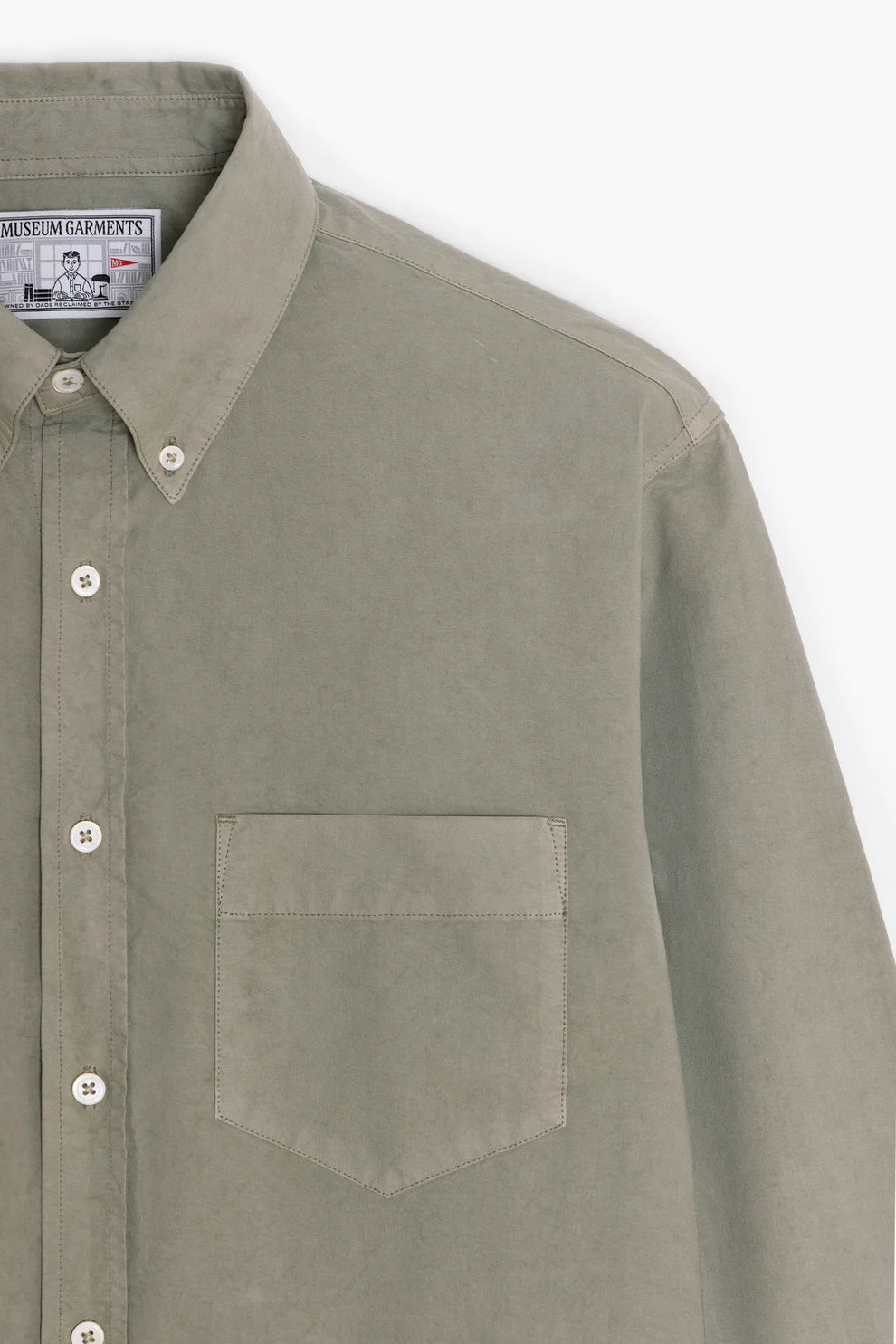 Dad's Shirt - Sage Oxford Garment Dyed