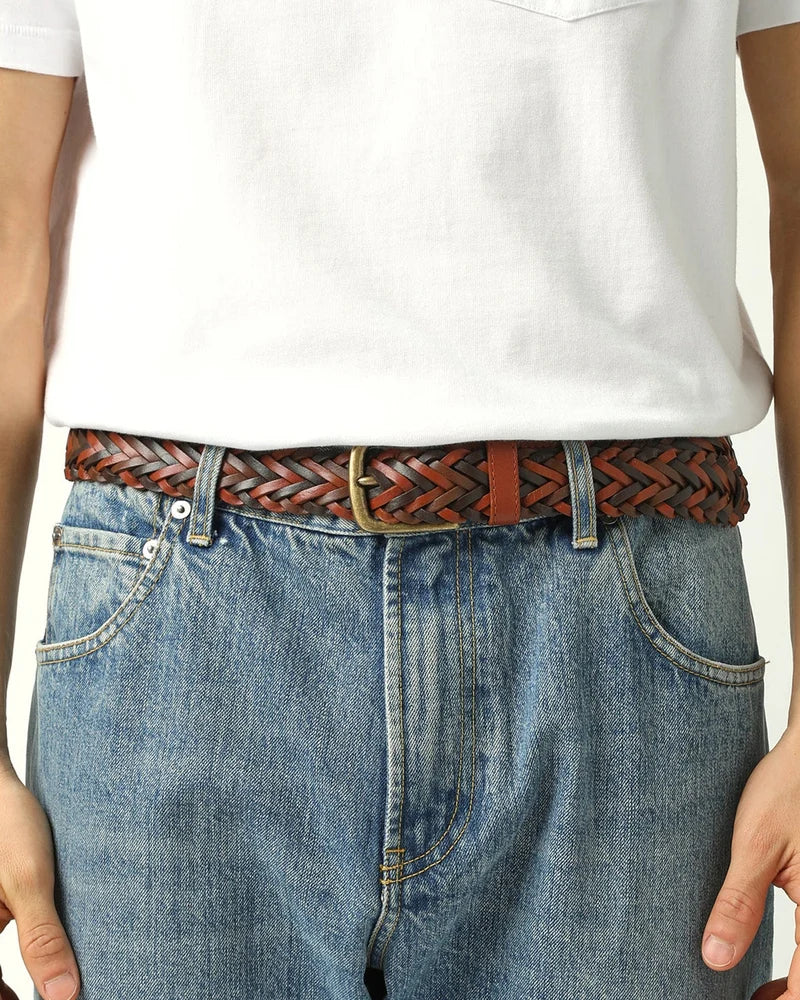 Braided Leather Belt