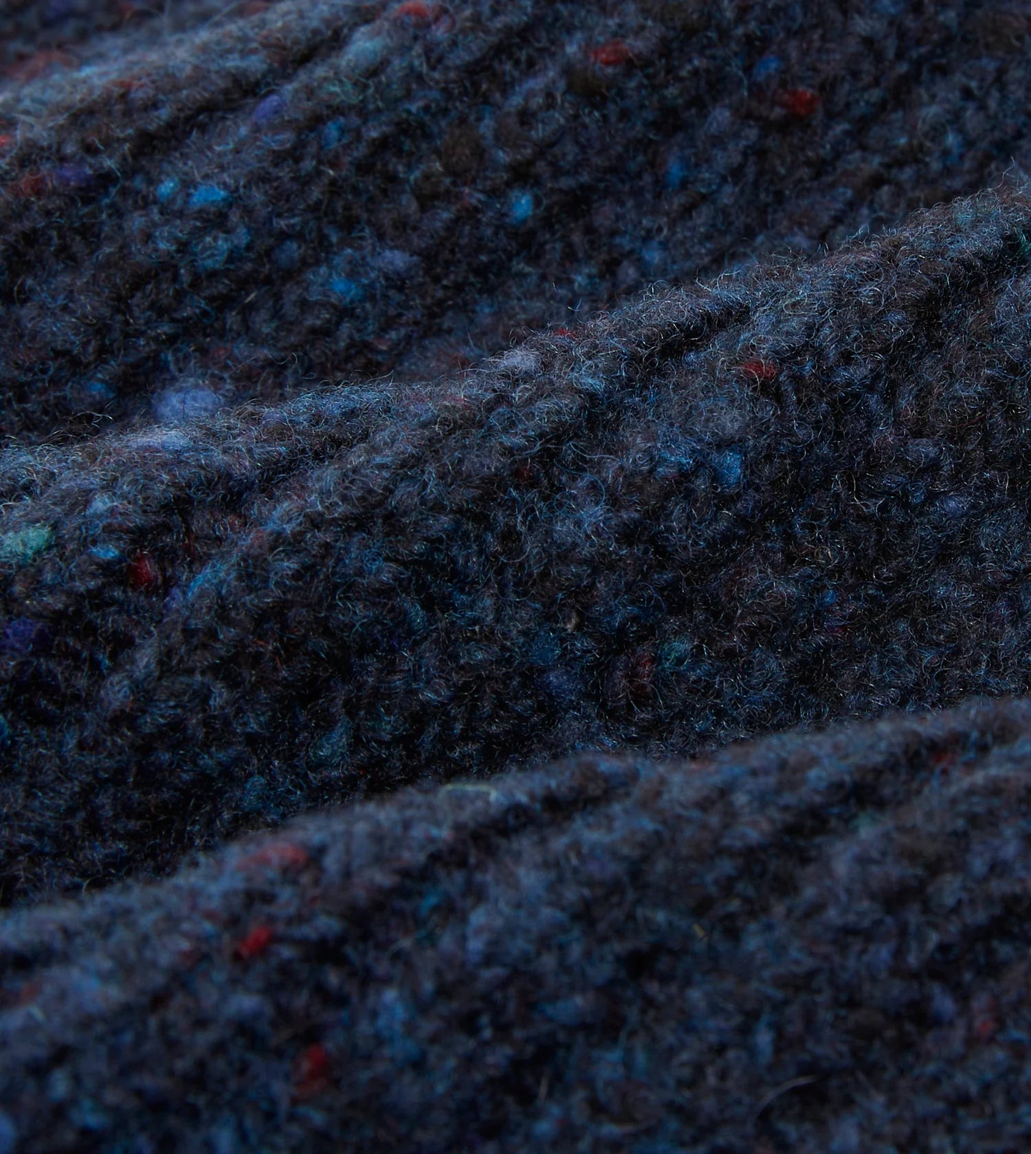 Donegal Rib Merion Knit Beanie - Navy Sheridan