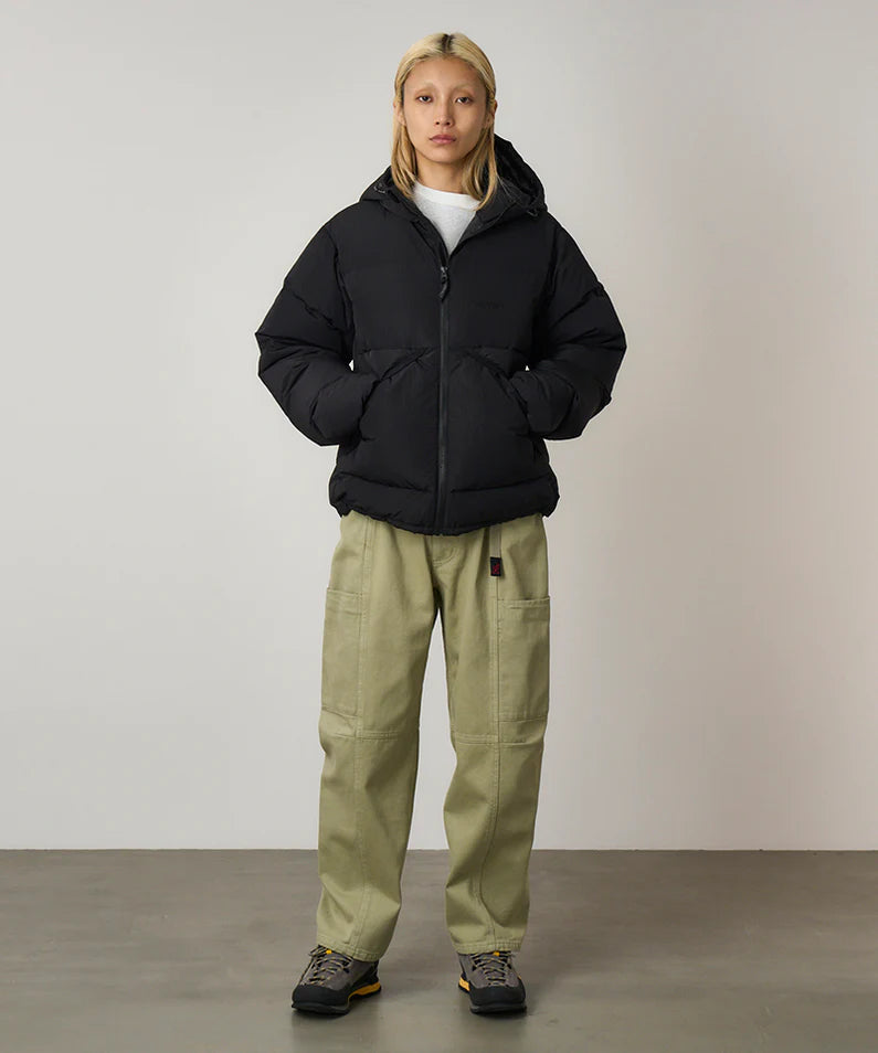Down Puffer Hooded Jacket - Black