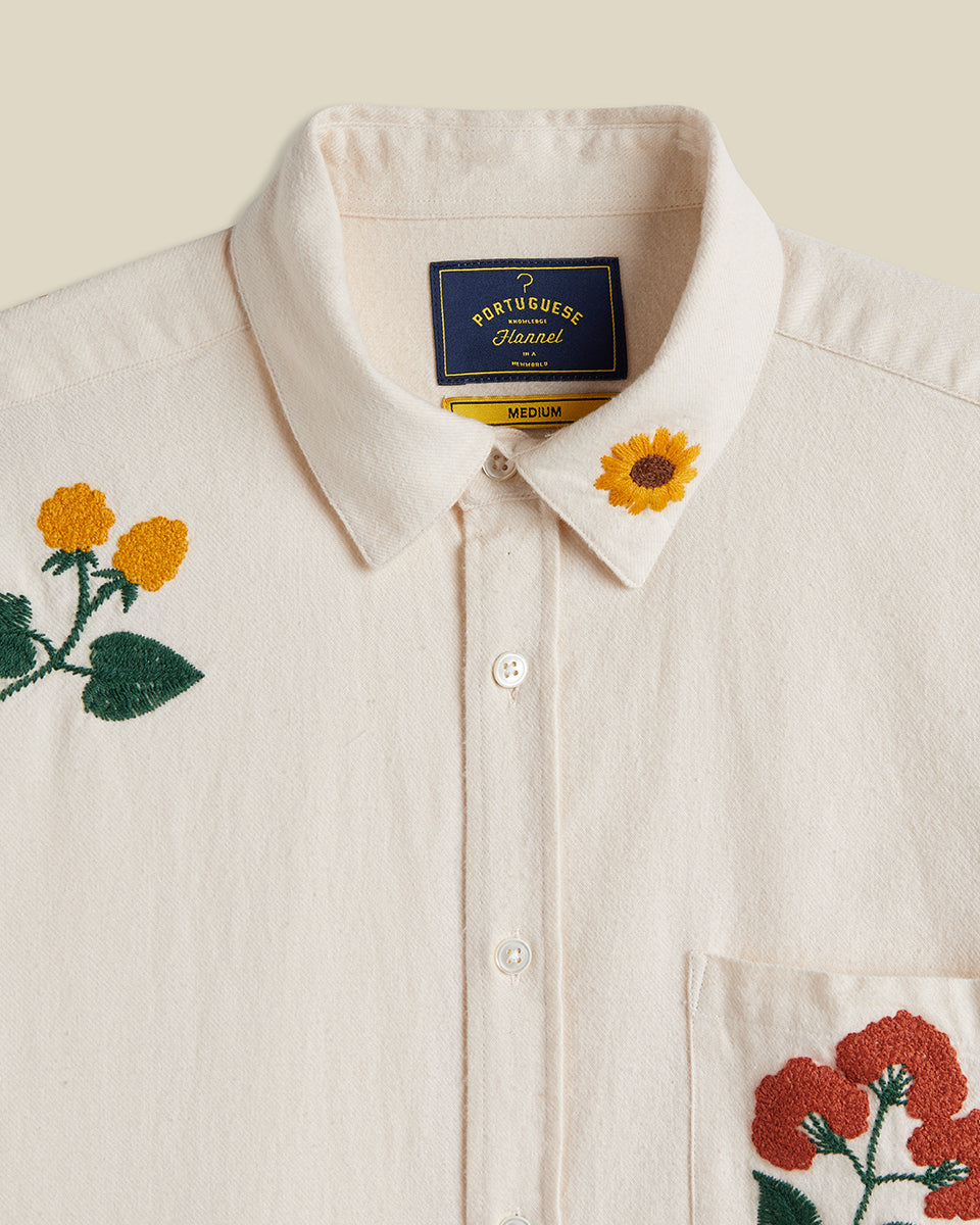 Embroidery Flannel Shirt