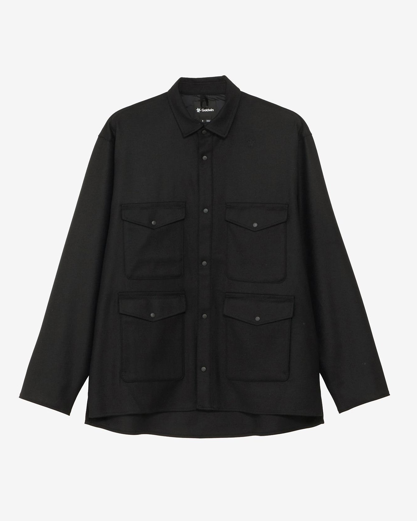 Flannel Wool Shirt - Black