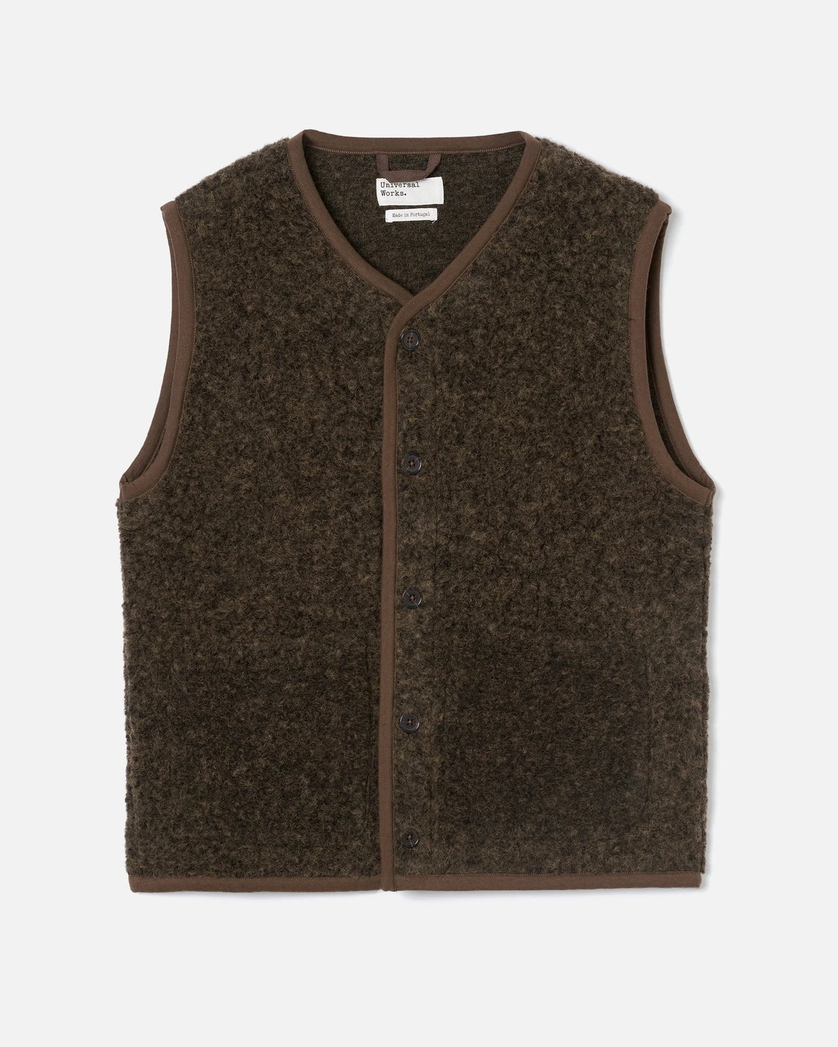 Fleece Lancaster Gilet - Brown