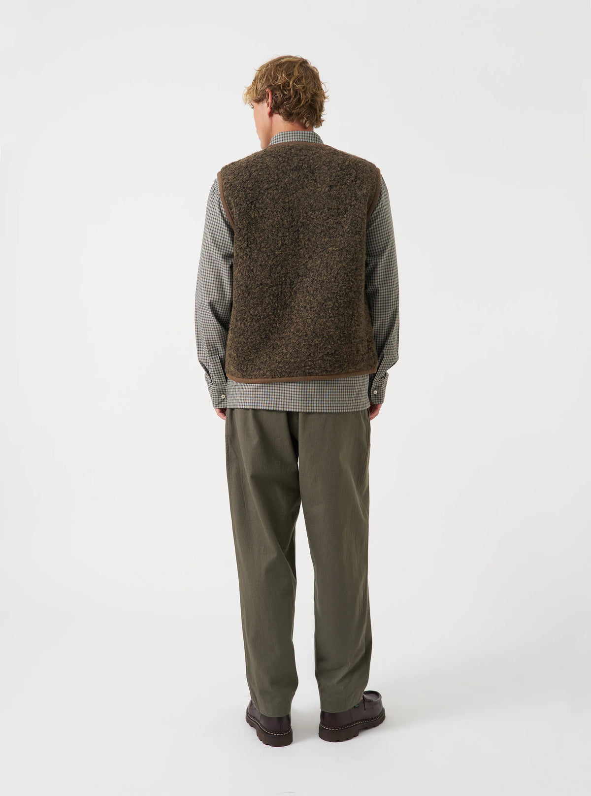 Fleece Lancaster Gilet - Brown