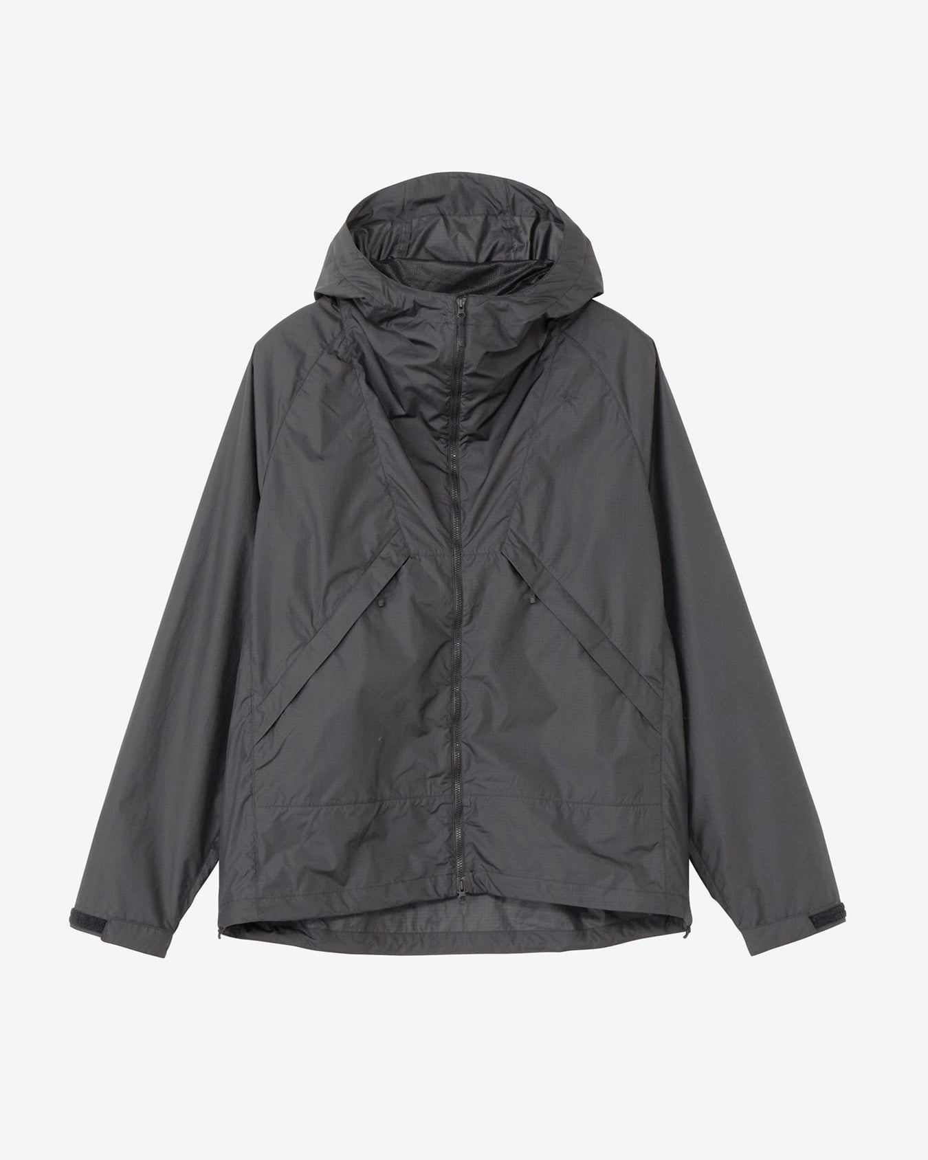 Rip-stop Hooded Jacket - Black